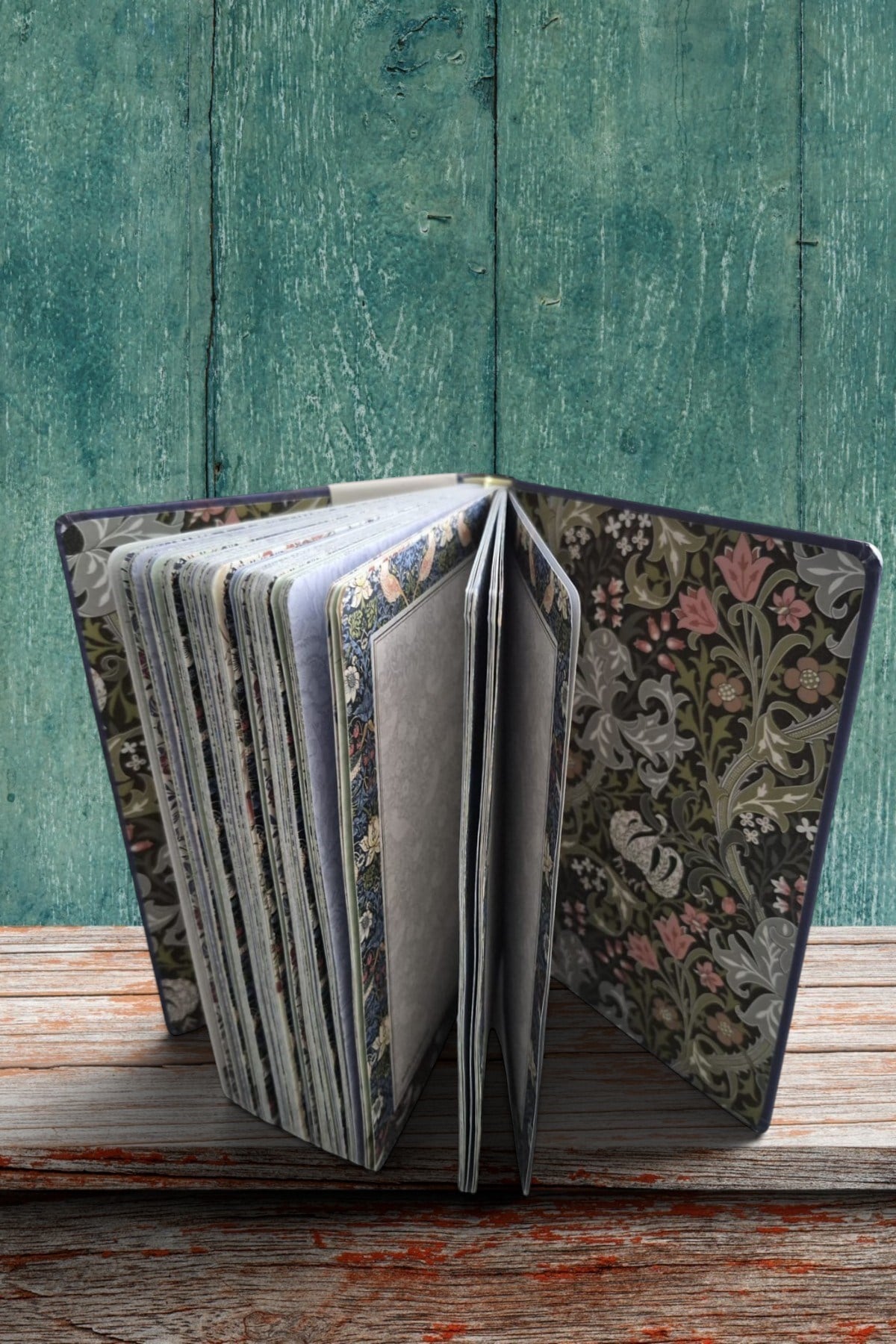 2'li William Morris Journal Not Defteri, 14*21cm 256 Sayfa, 100gr Desenli Kağıtlar