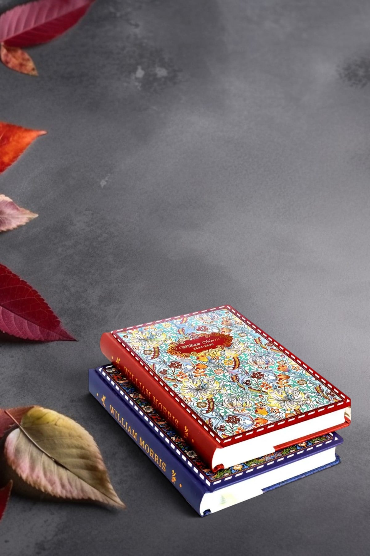 2'li William Morris Journal Not Defteri, 14*21cm 256 Sayfa, 100gr Desenli Kağıtlar