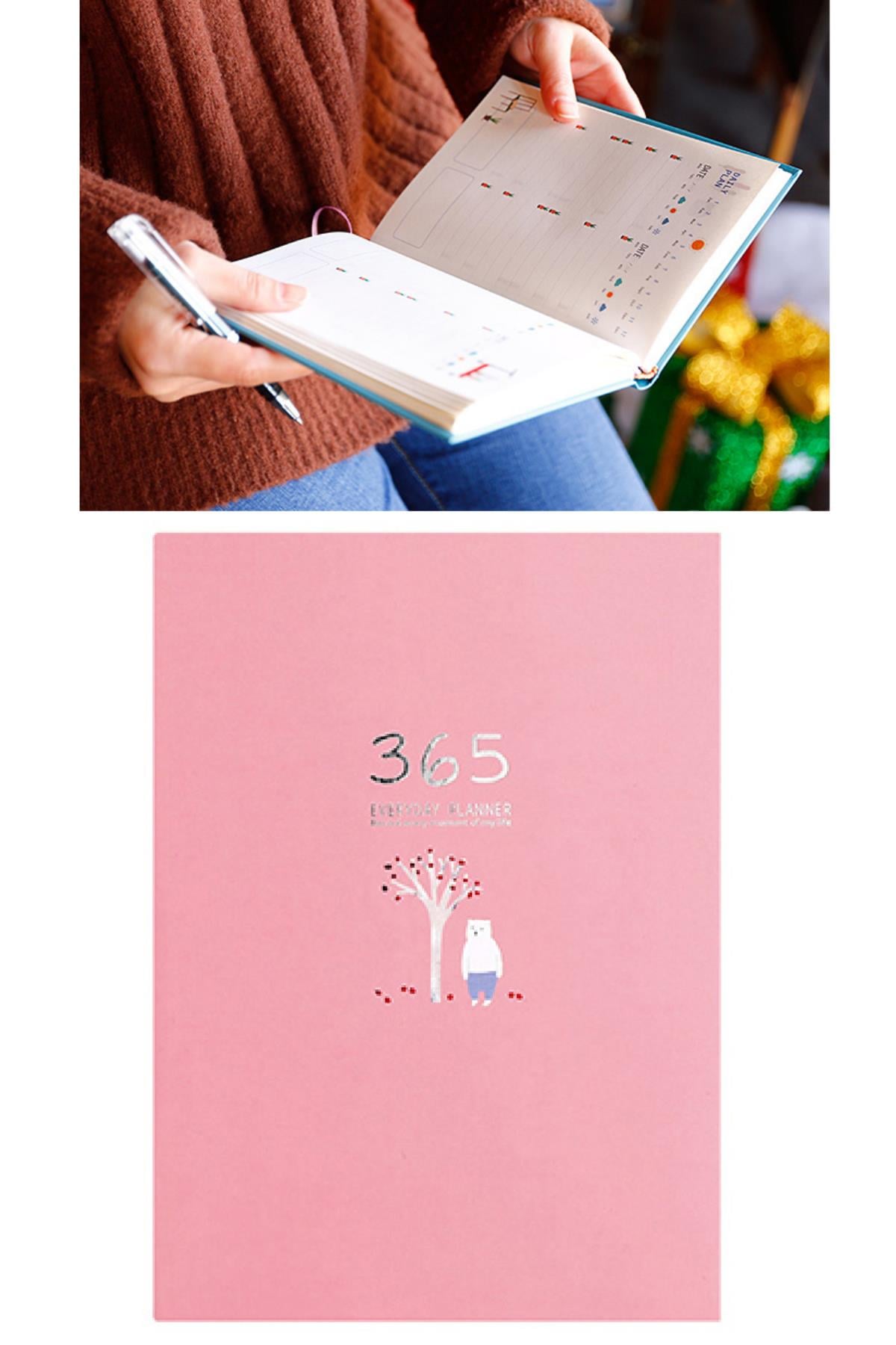 365 Gün Tarihsiz Planlayıcı Ajanda, 13*18cm 256 Sayfa