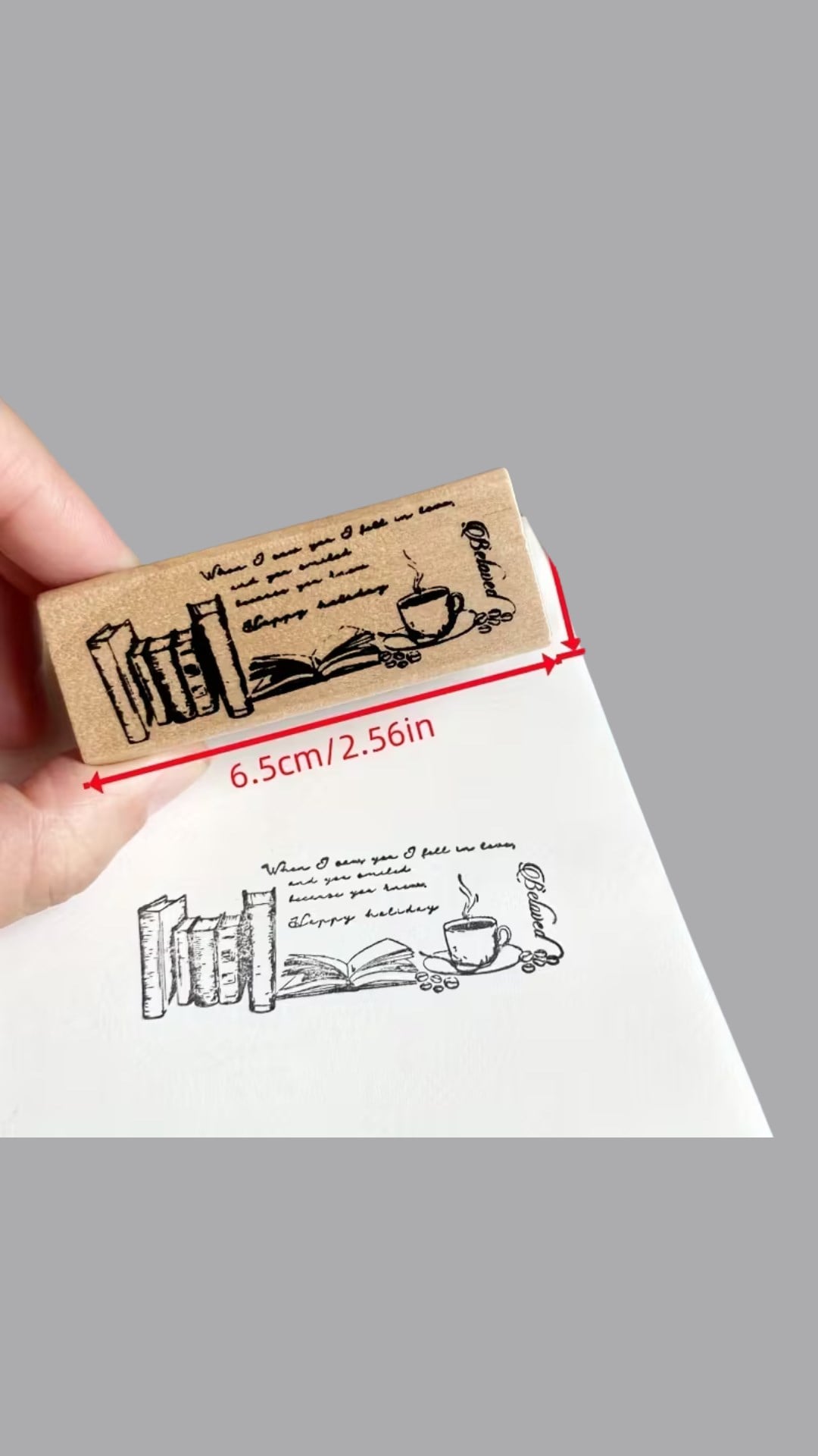 3'lü Ahşap Damga Seti, 6,5cm*2cm (2 adet Damga ve 1 ad.Istampa)