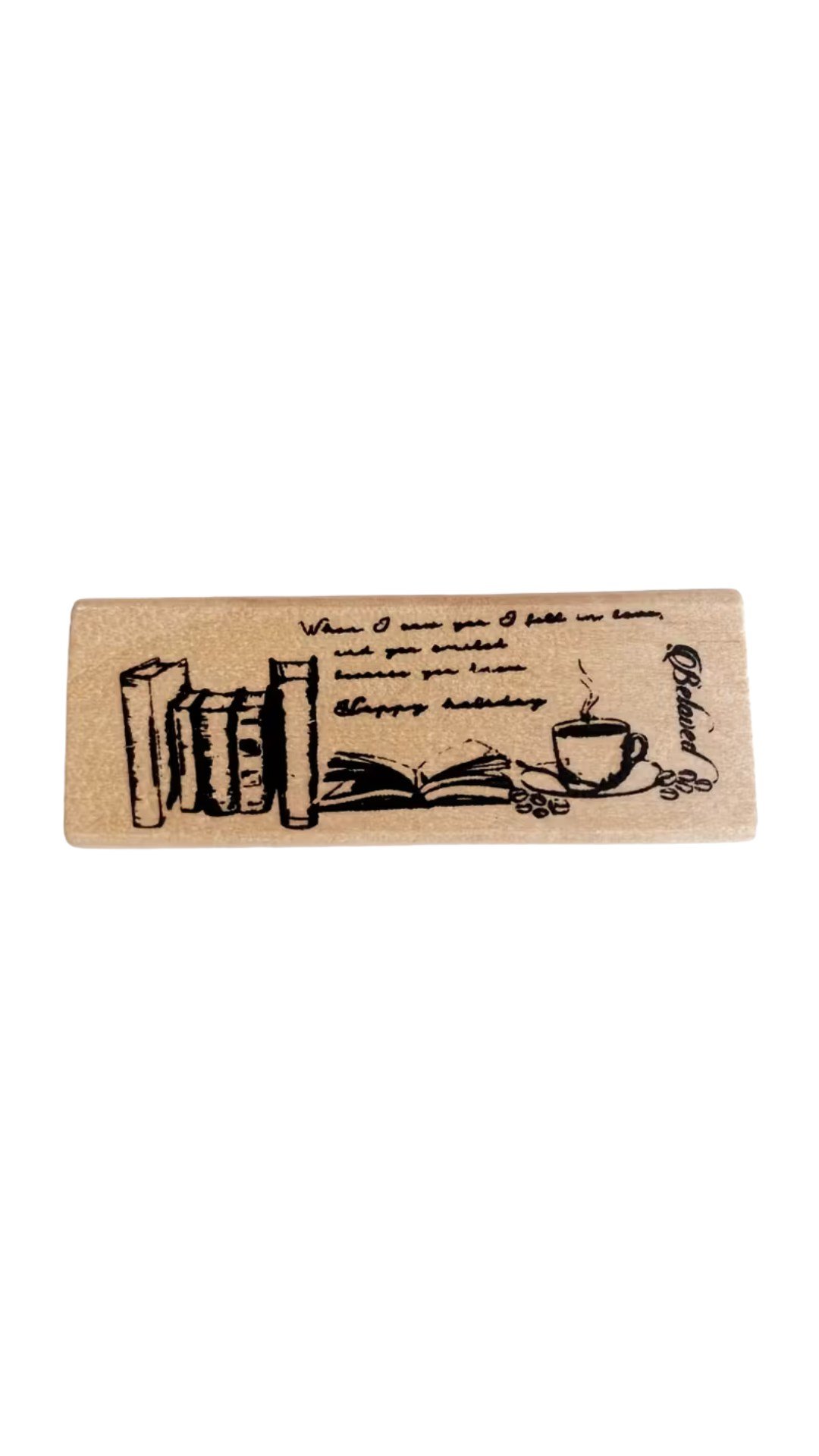 3'lü Ahşap Damga Seti, 6,5cm*2cm (2 adet Damga ve 1 ad.Istampa)