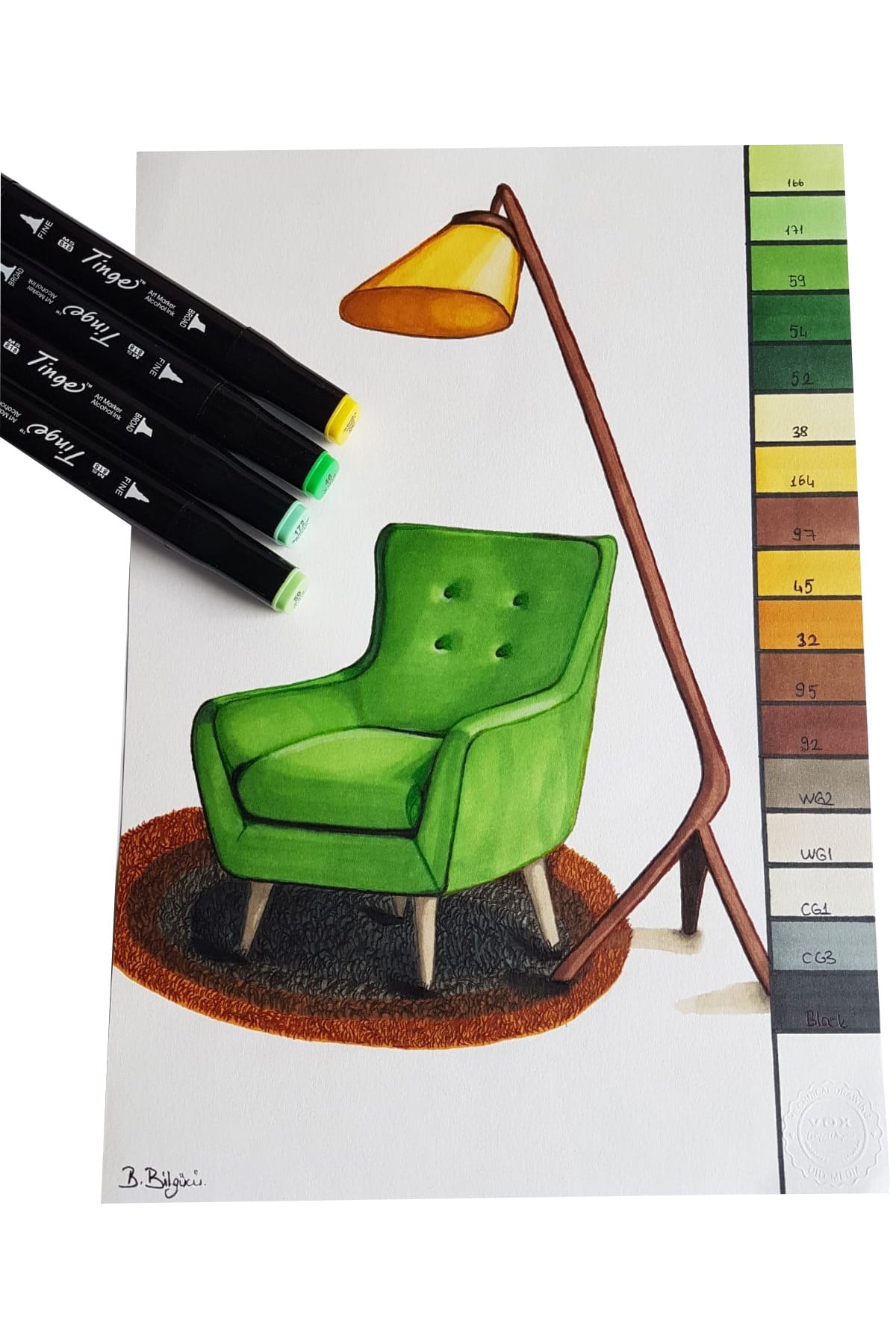 6'lı Tinge Çift Uçlu Sweet Marker Seti