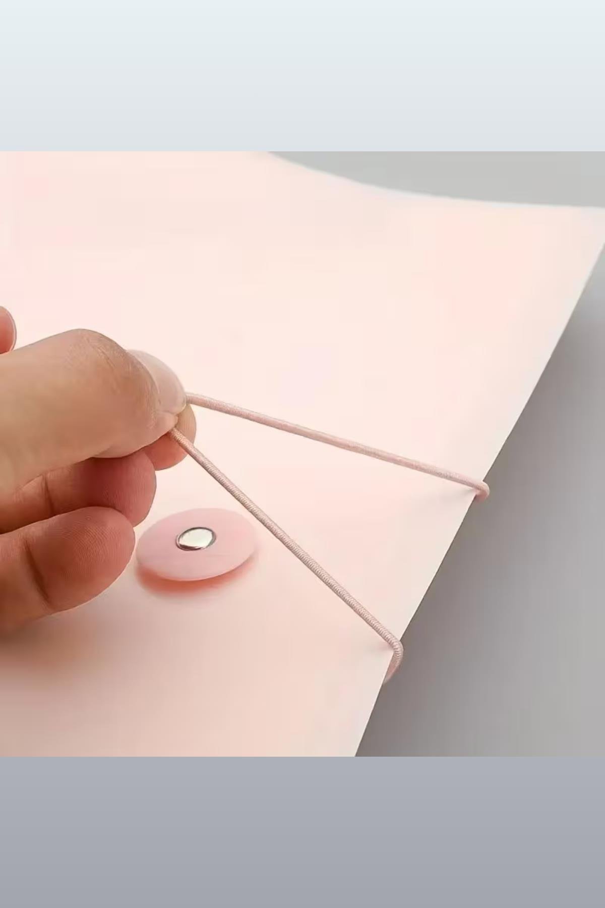 A4 Sunum Dosyası, Resim Çantası, 40 Cepli-80 Resim Kapasiteli, Pembe