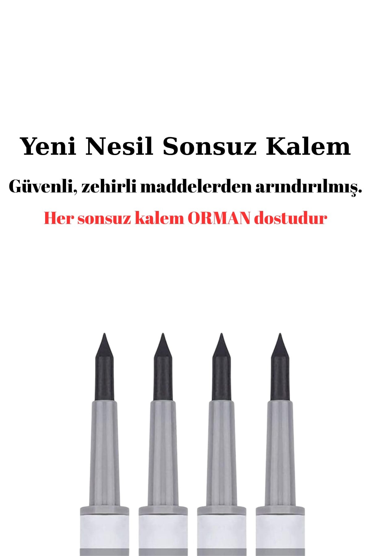 Bitmeyen Kurşun Kalem 2 Adet Basmalı- HB Uç