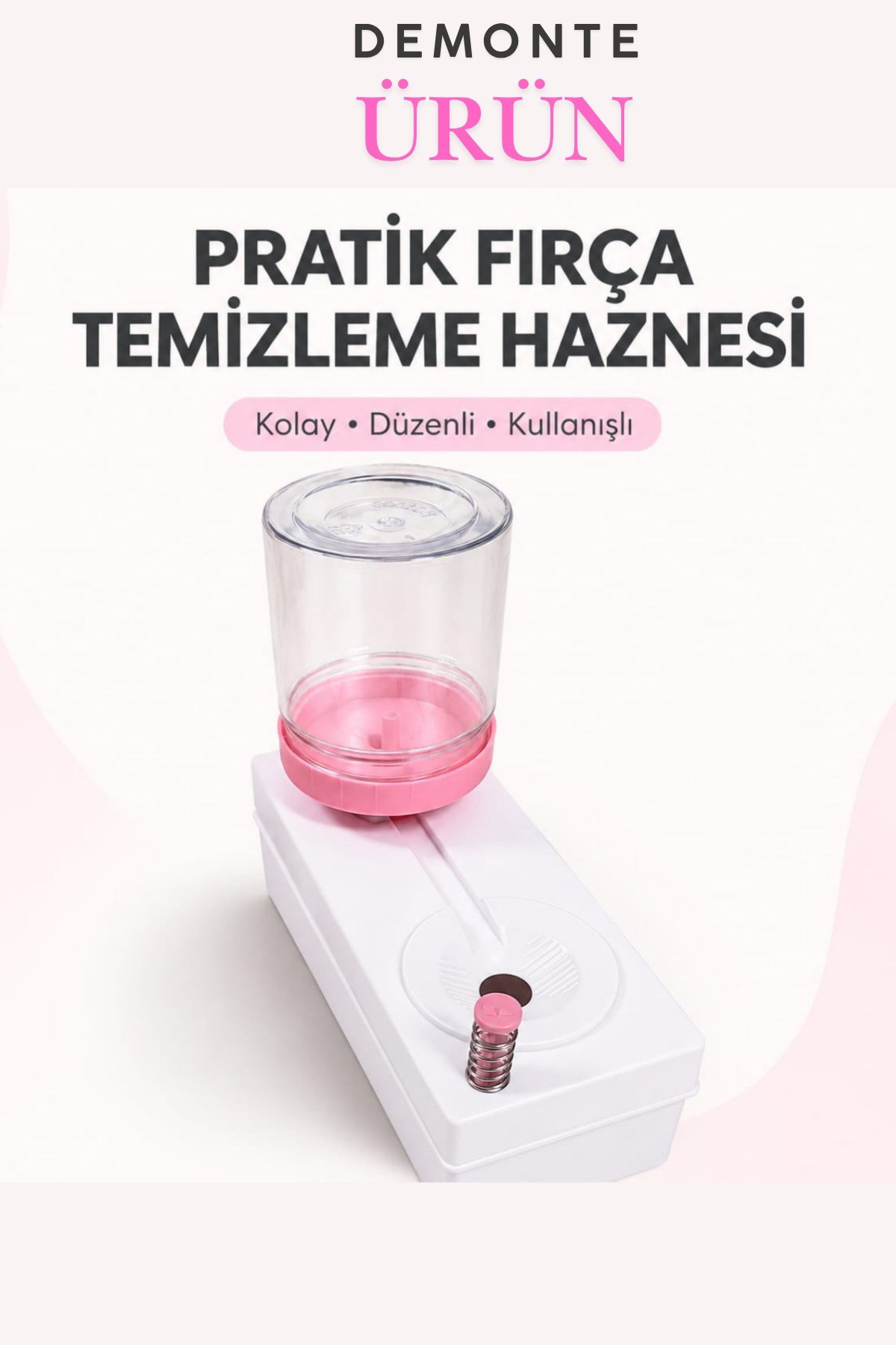 Fırça Temizleme Kabı- Su Hazneli  (Suluboya,Guaj boya,Akrilik boya) Demonte Gönderilir