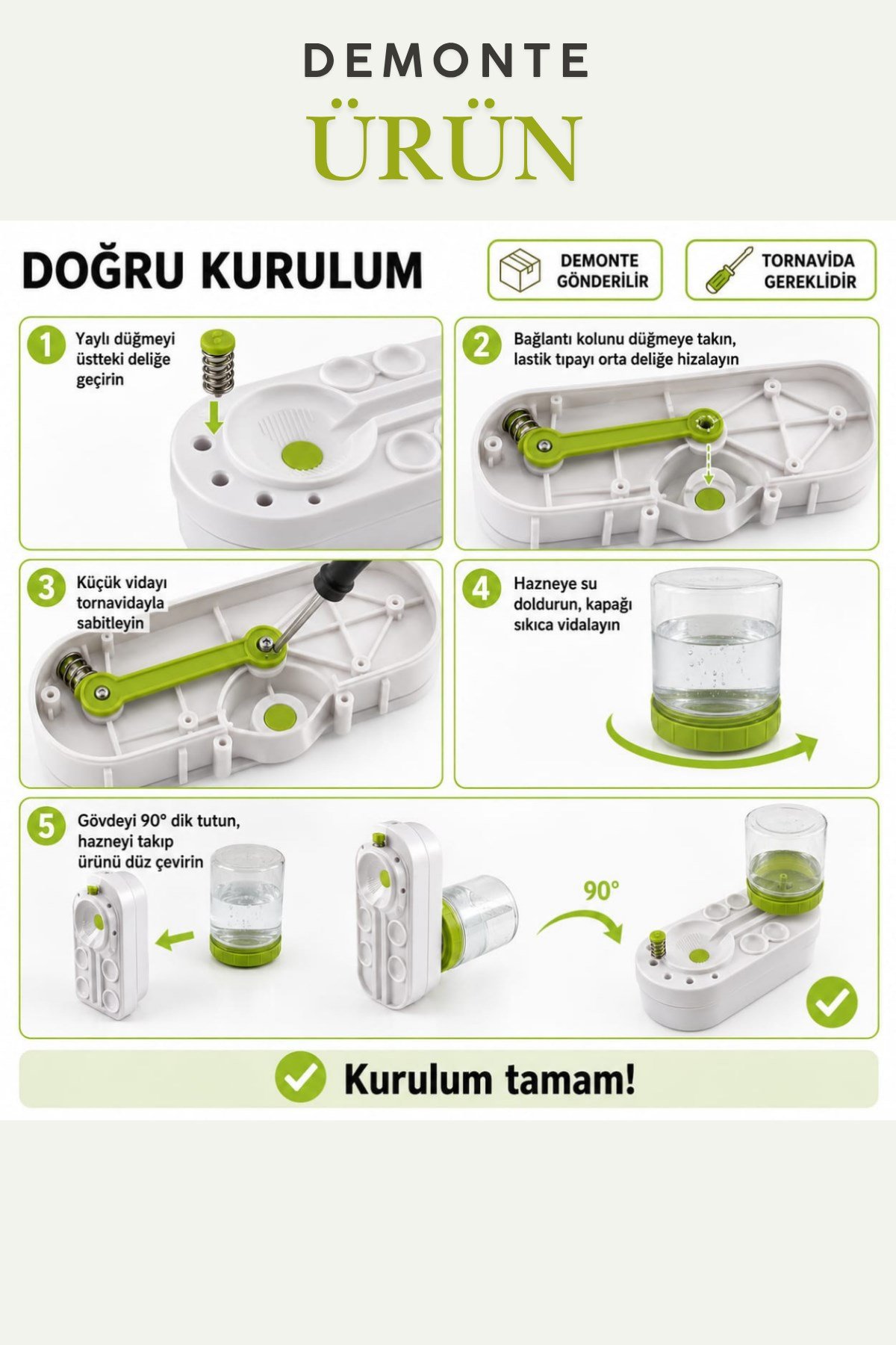 Fırça Temizleme Kabı- Suluboya paletli, Fırça Tutuculu ve Su hazneli