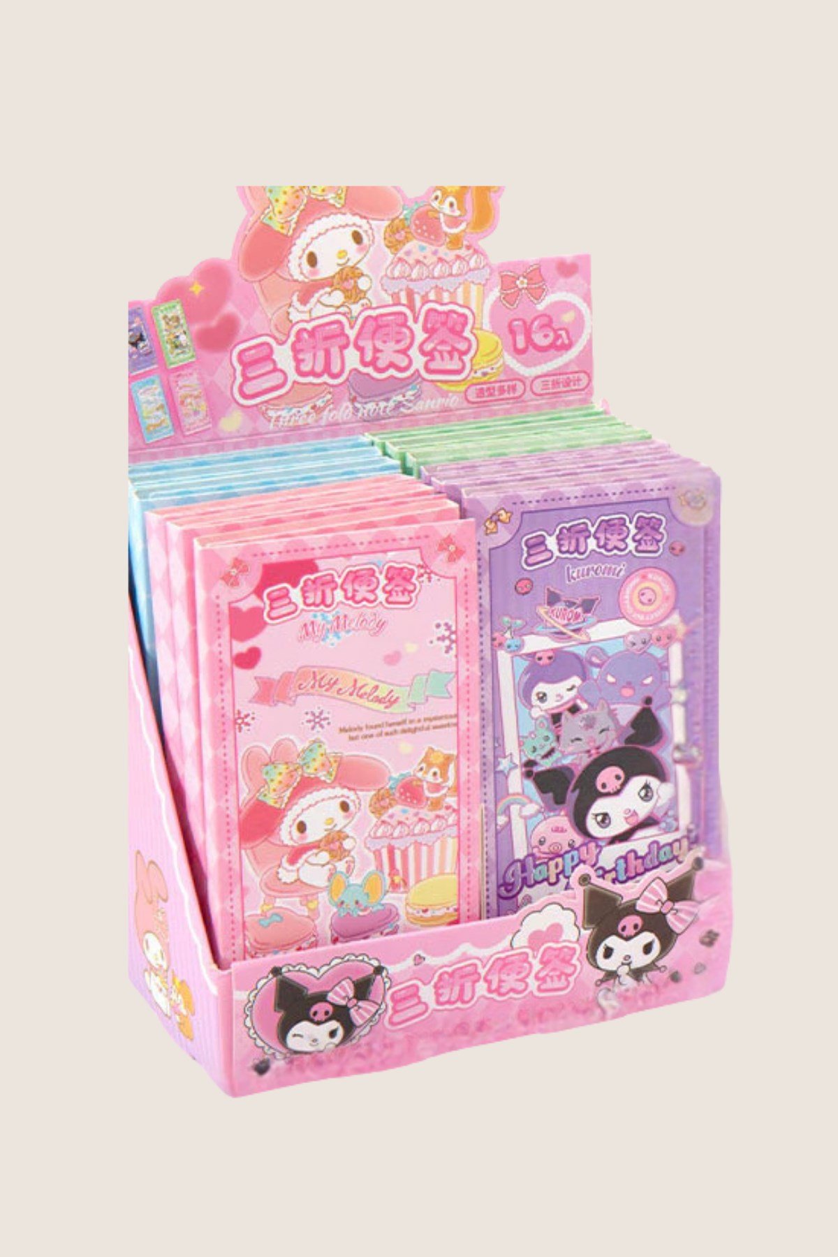 Kawaii Sanrio Figürlü 2'li Post-it & Bloknot  16*22 cm