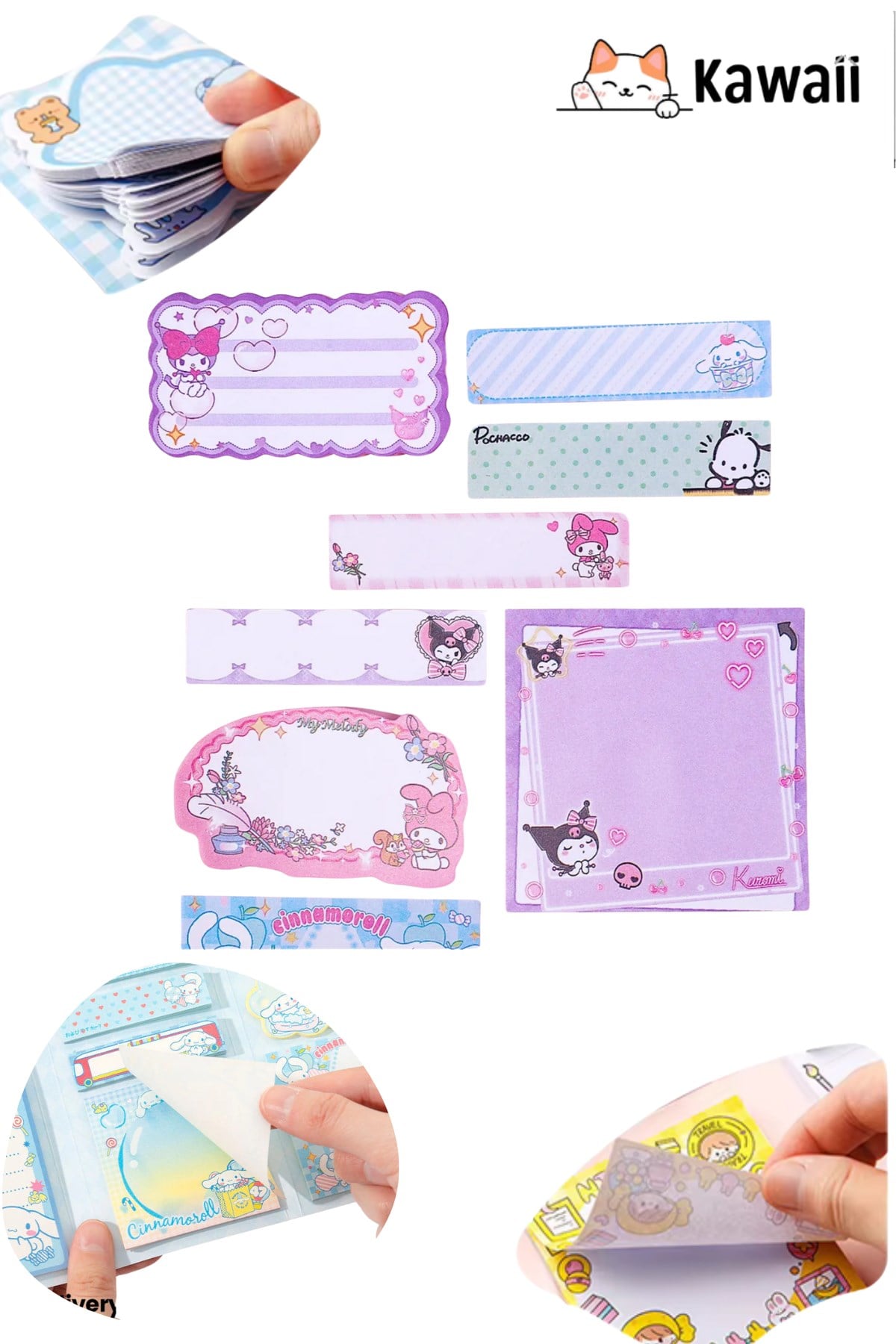 Kawaii Sanrio Figürlü Post-it & Bloknot 16*22 cm
