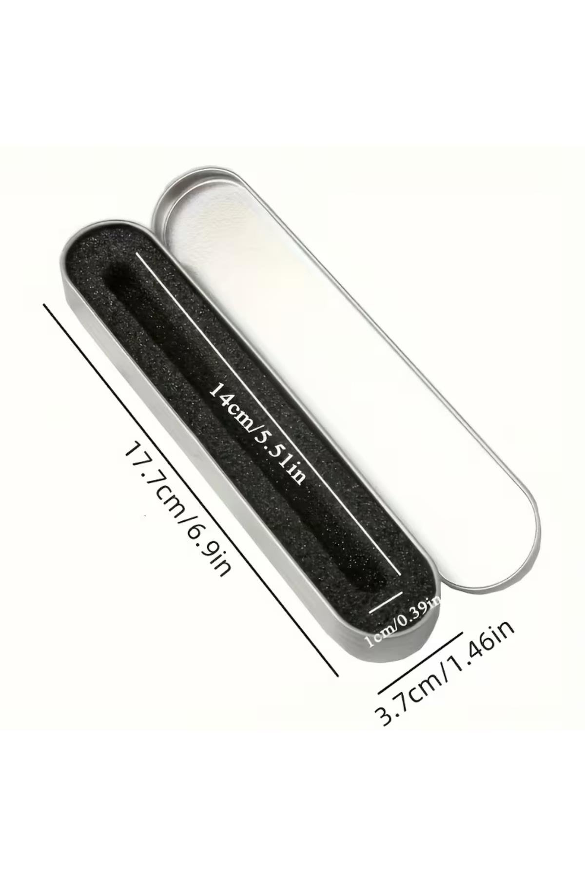 Metal Süngerli Kalem Kutusu, 14 cm (sadece Boş kutu gönderilir)