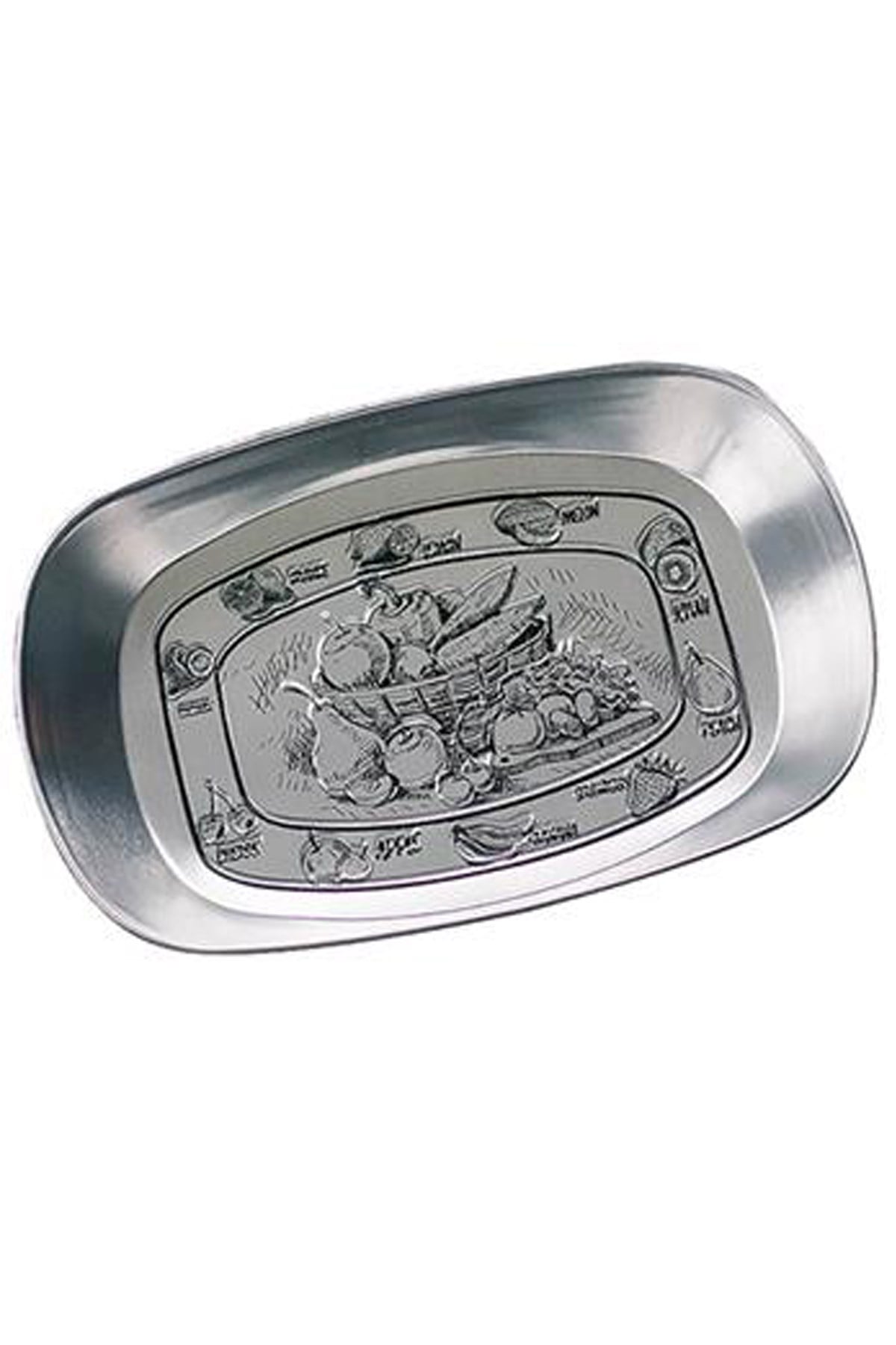 Meyve Tabağı Retro - Ekmek Tabağı 25x16 cm