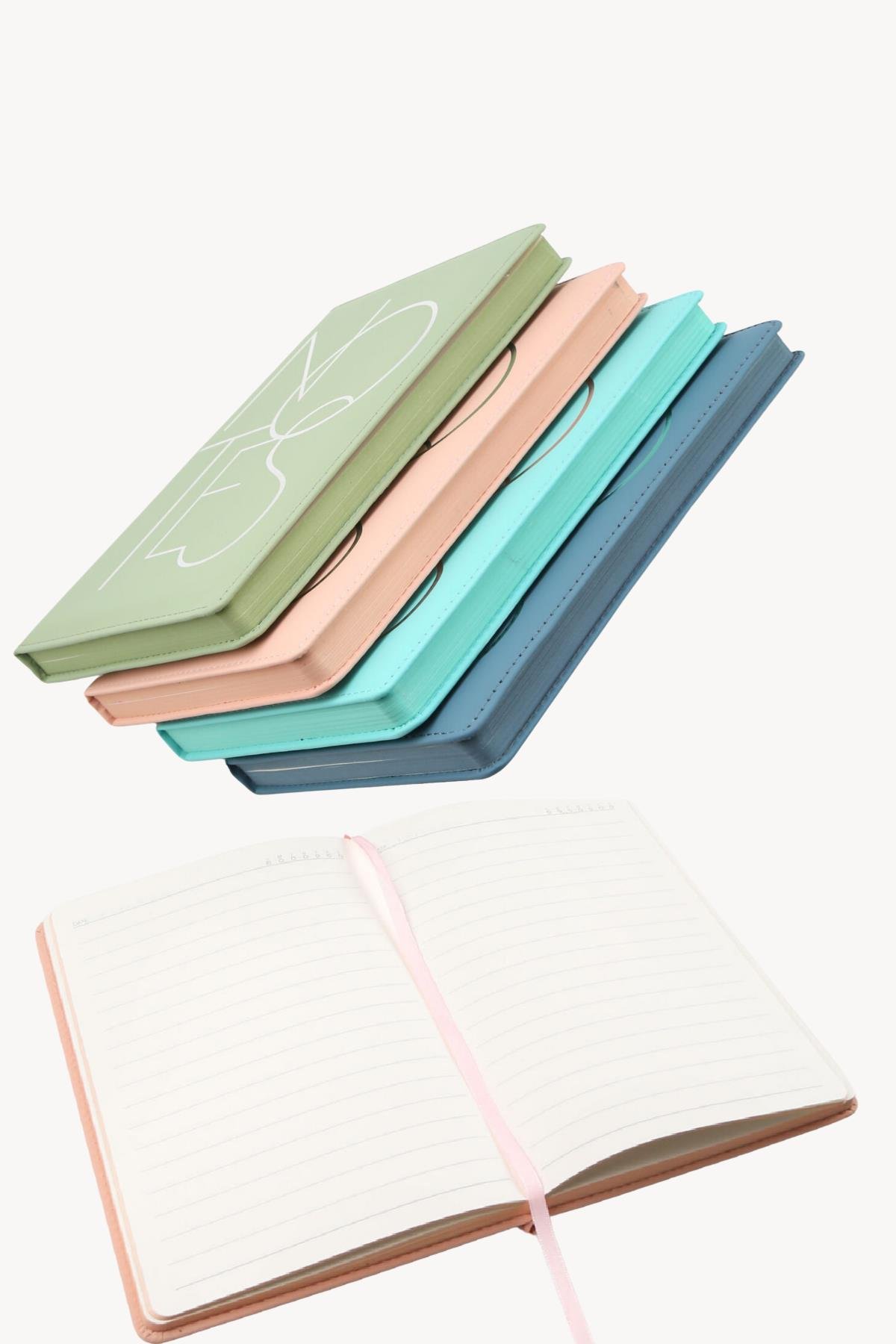 Notes Minimalist Soft PU Deri Not Defteri 14*21cm, 100gr Çizgili 192 Sayfa