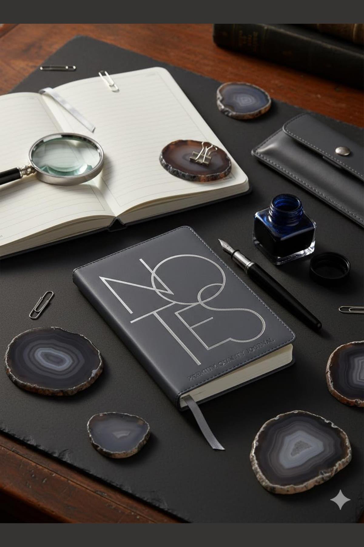 Notes Minimalist Soft PU Deri Not Defteri 14*21cm, 100gr Çizgili 192 Sayfa