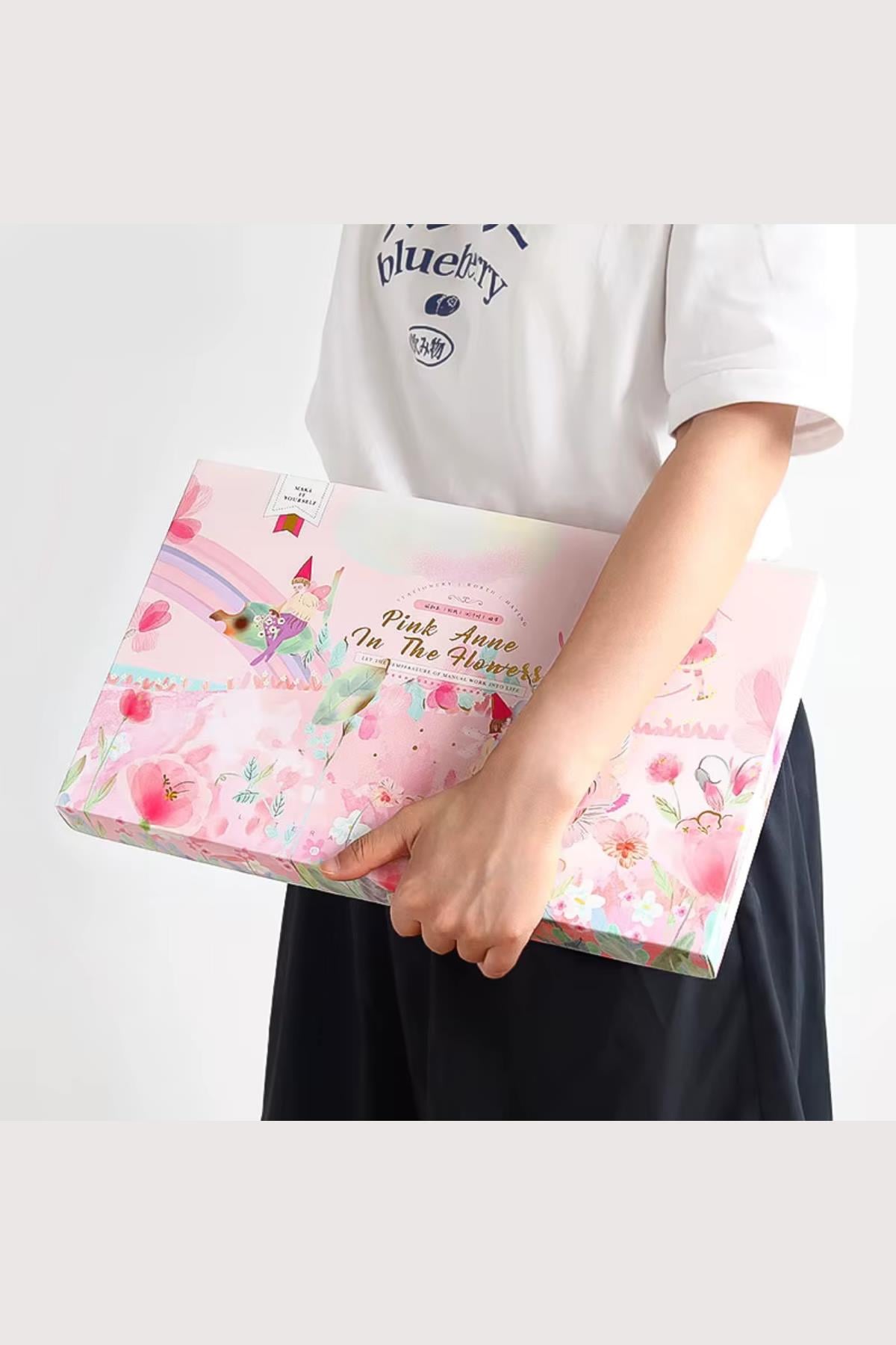 Pink Anne Flower- Journal Defter Hediye Seti