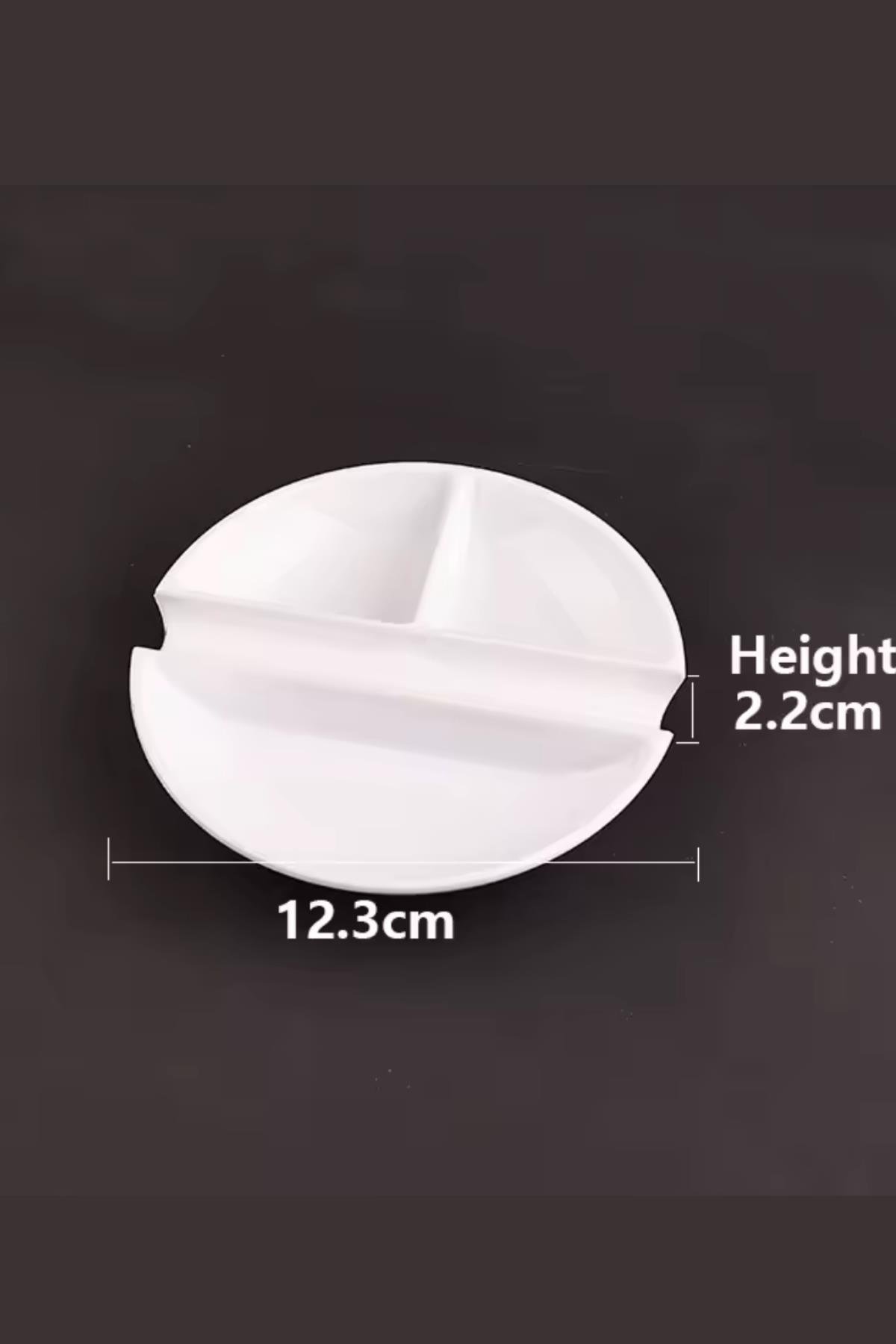 PP Sert Plastik Boya Paleti 13cm