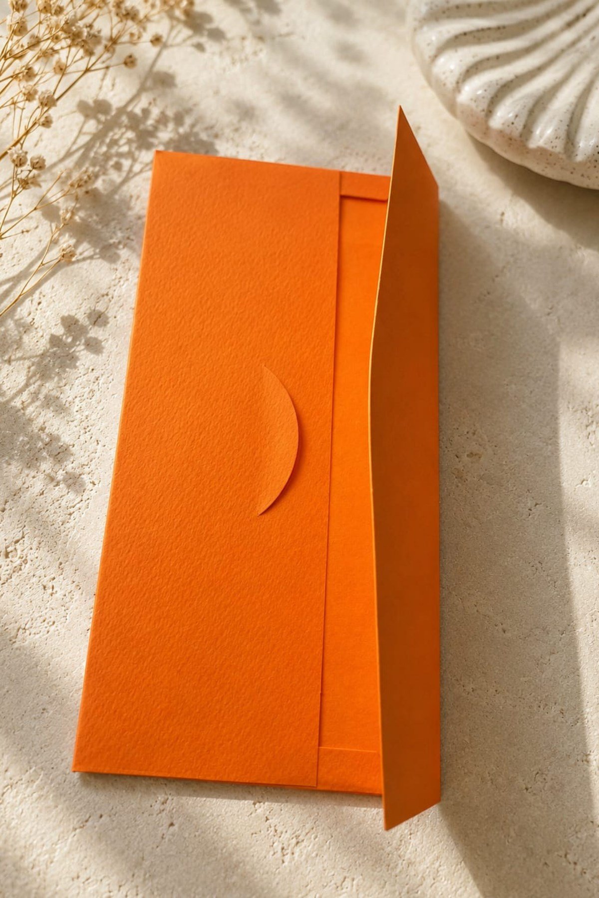 Renkli Dokulu Davetiye Zarfı 50 Adet 11*22cm 220gr (Baskısız boş Zarf)