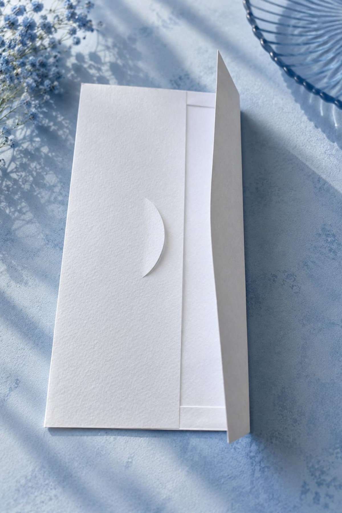 Renkli Dokulu Davetiye Zarfı 50 Adet 11*22cm 220gr (Baskısız boş Zarf)