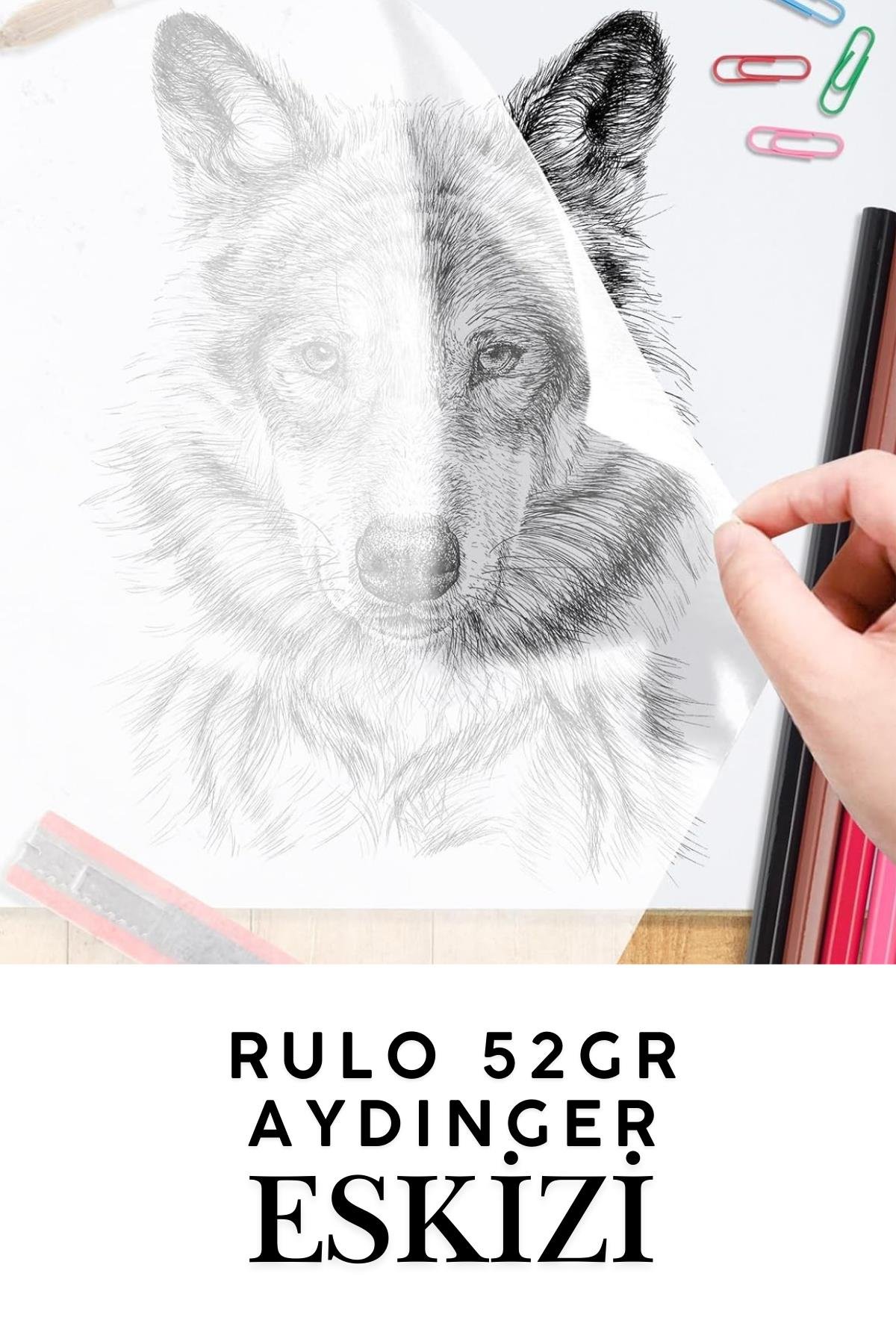 Rulo Aydınger Eskiz Kağıdı 52gr. 33cm*20 metre