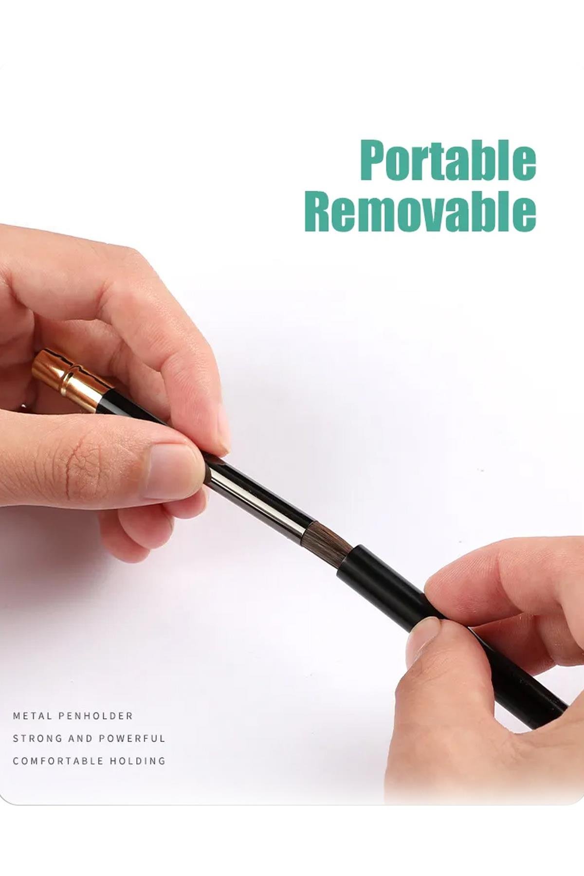 Seyahat Tipi Suluboya Fırça Seti Yuvarlak Uç