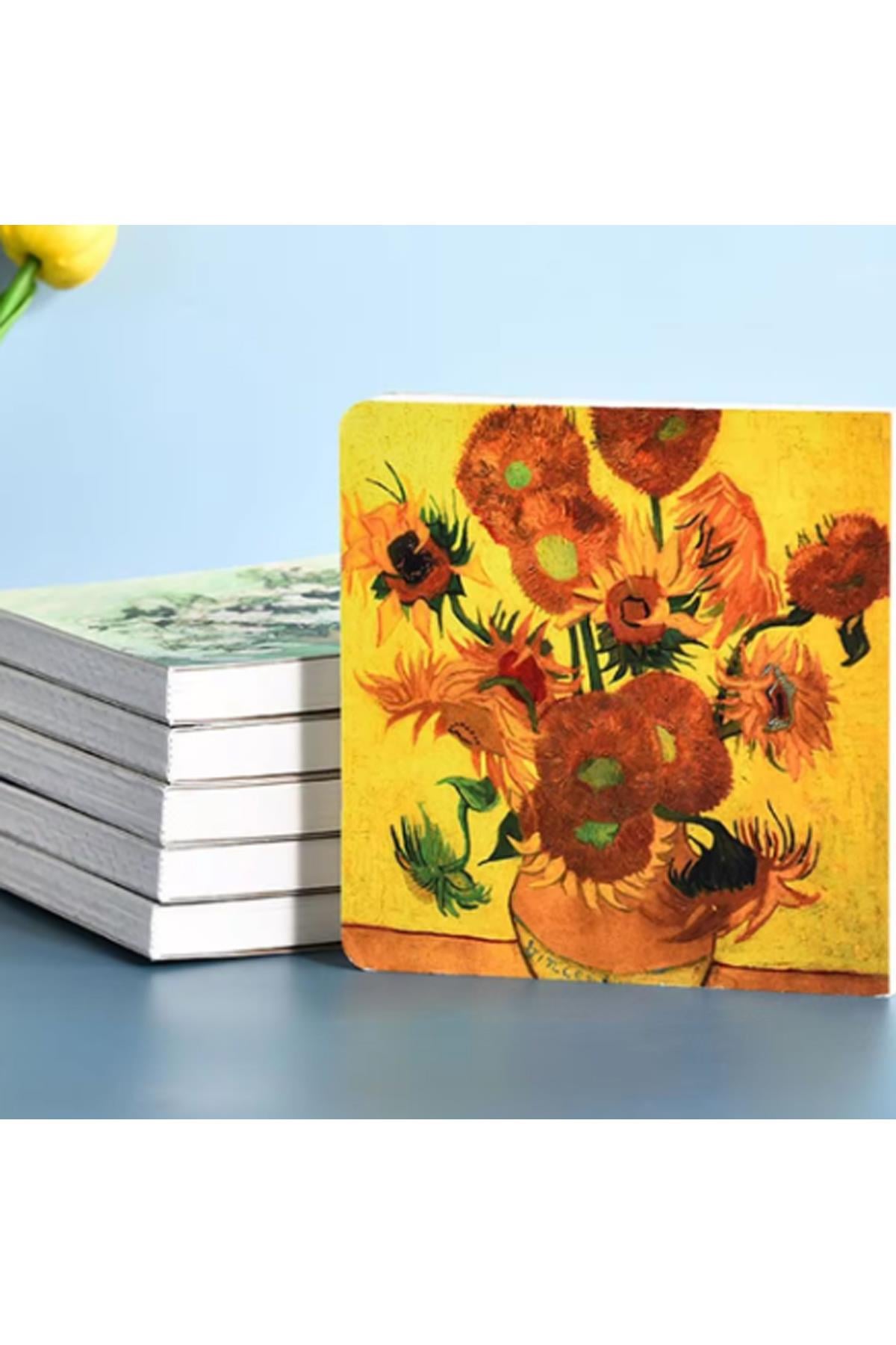 Van Gogh Eskiz Defteri- 14x14 cm Kare - 96 yaprak- 90 gr