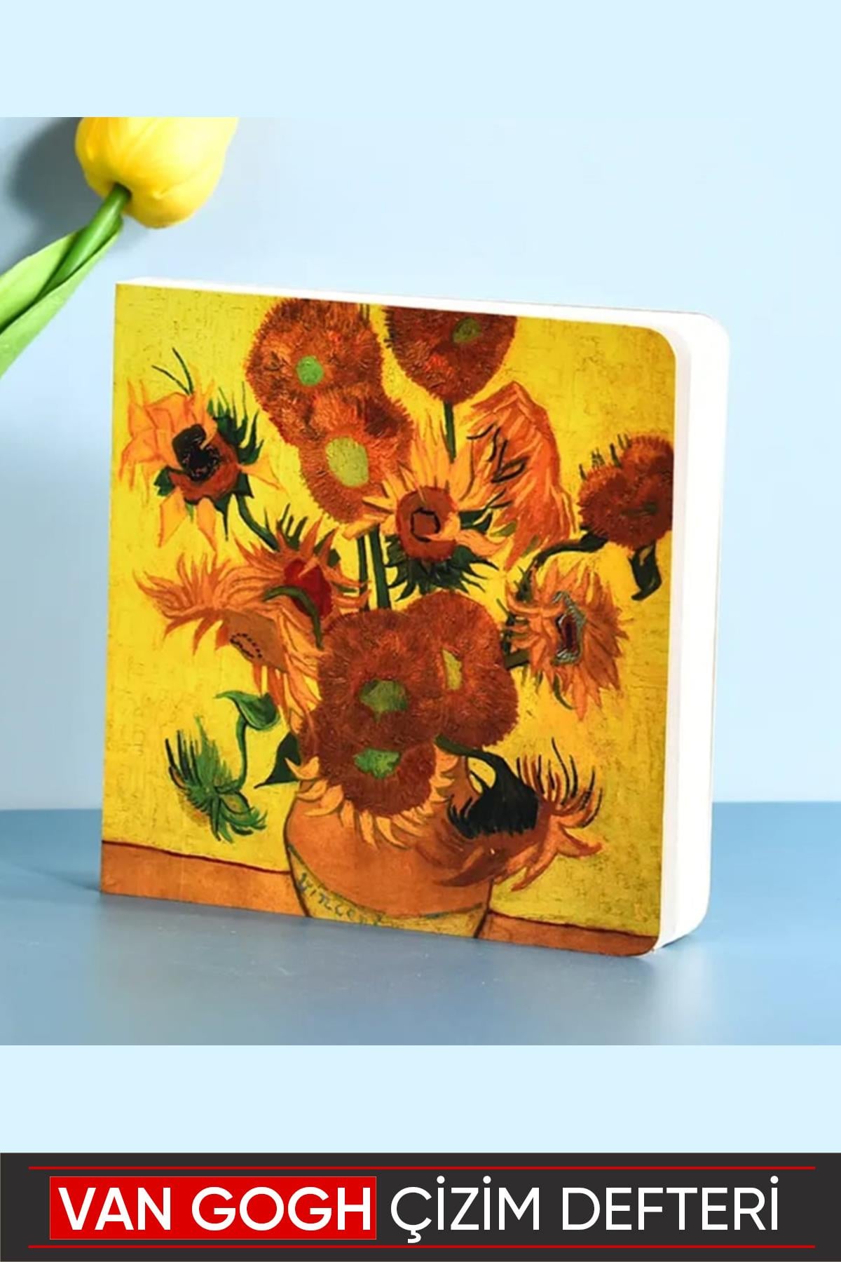Van Gogh Eskiz Defteri- 14x14 cm Kare - 96 yaprak- 90 gr