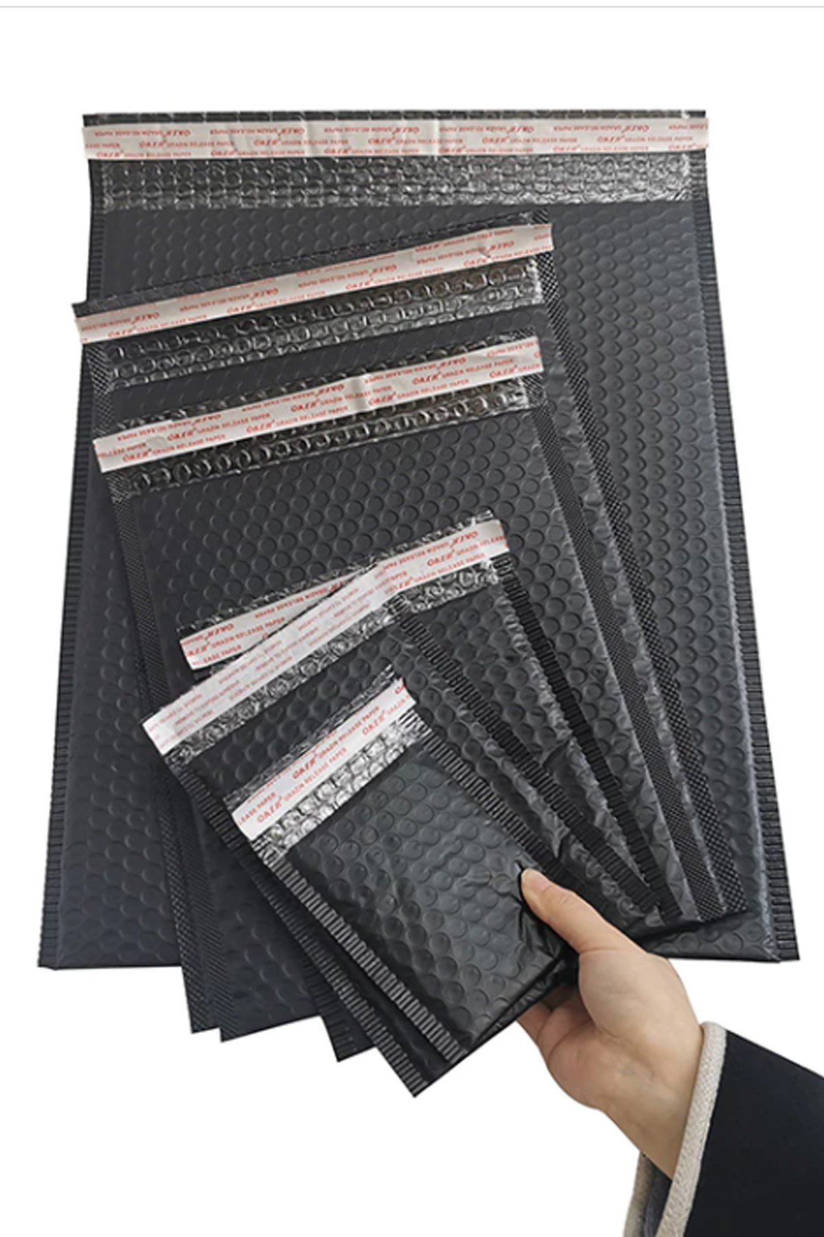 VIP Hava Kabarcıklı Kargo Zarfı -2'li - İç Ölçü:42x50cm Siyah