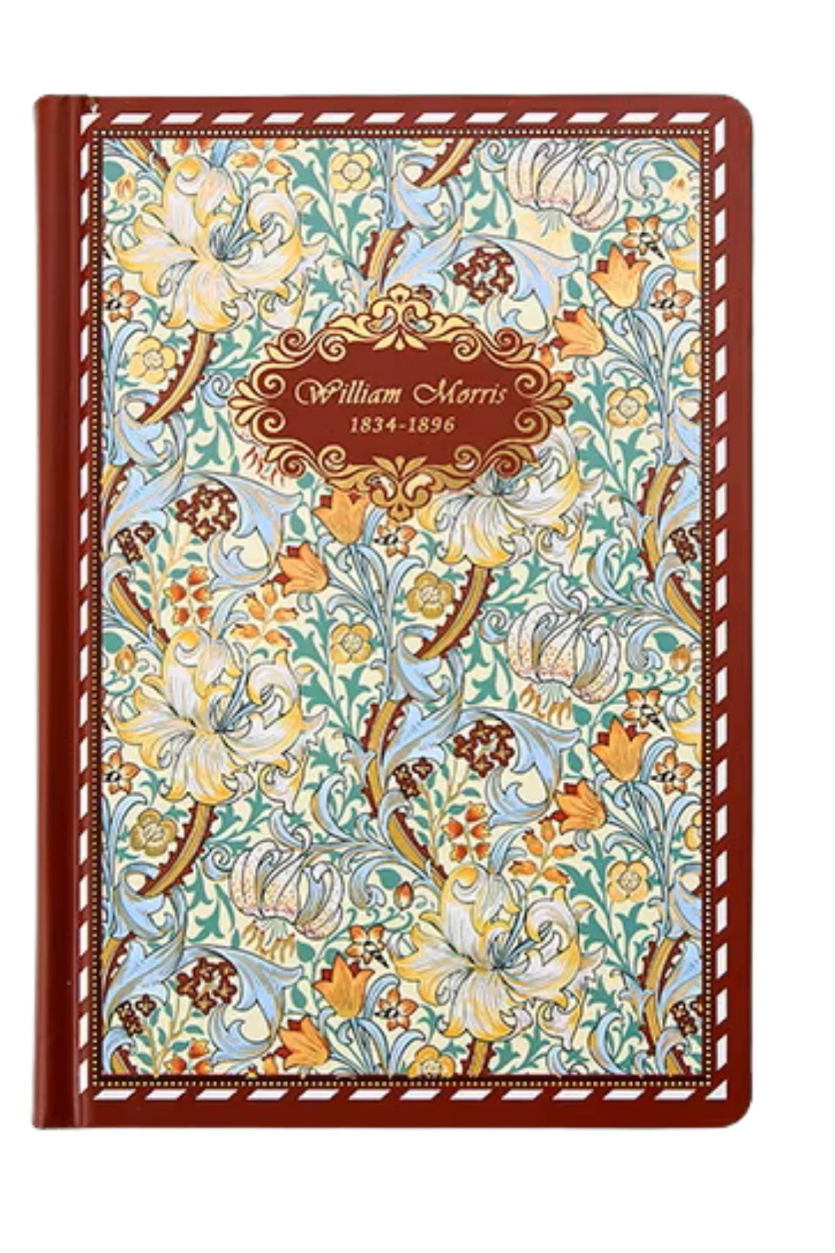 William Morris Journal Not Defteri, 14*21cm 256 Sayfa, 100gr Desenli Kağıtlar