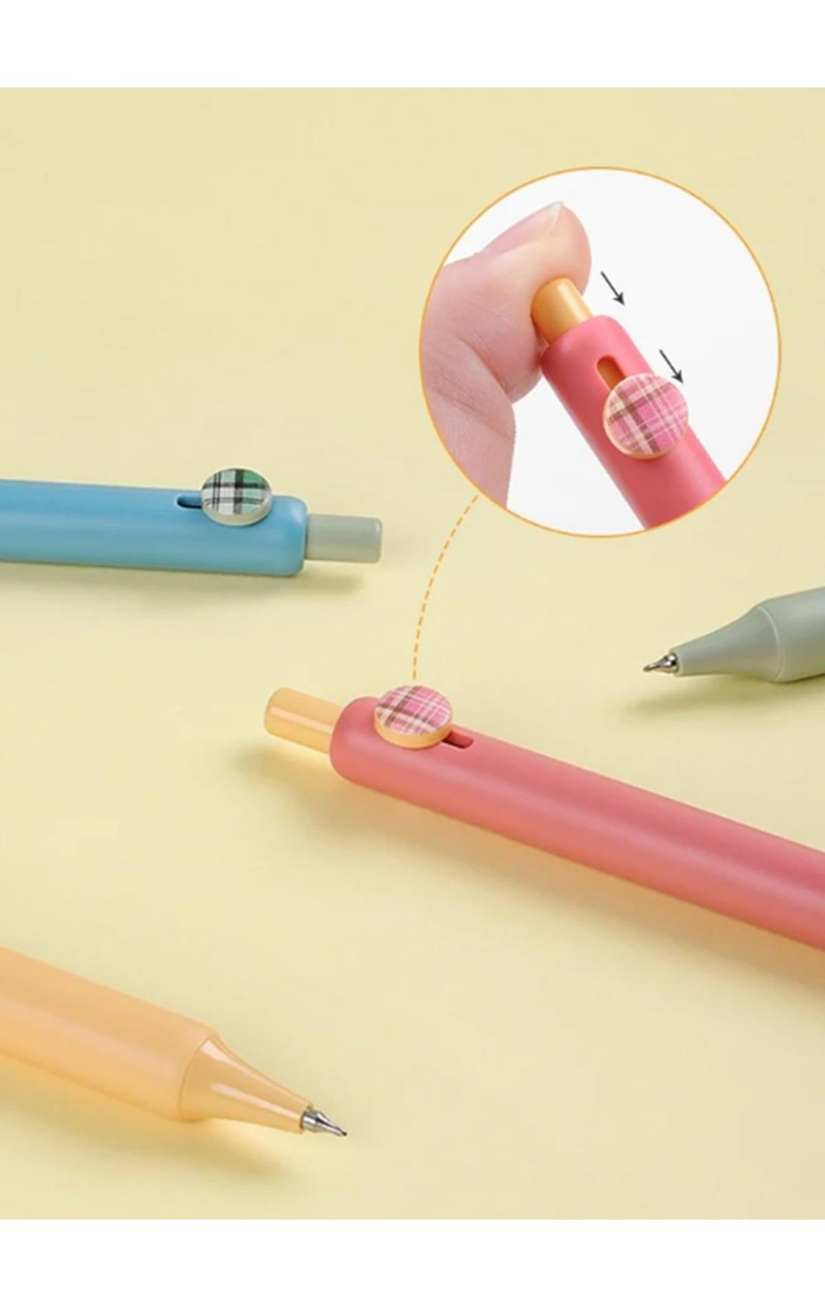 Zennyth Coco 0.4mm Roller Kalem Macaron Renkler 4'lü - Siyah