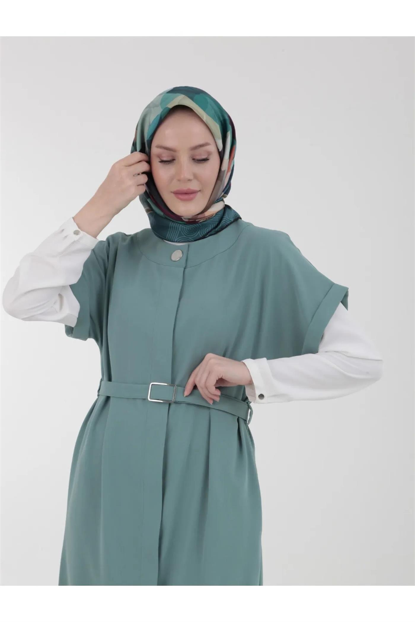 Armine Kemerli Yelekli İkili Takım - Çağla