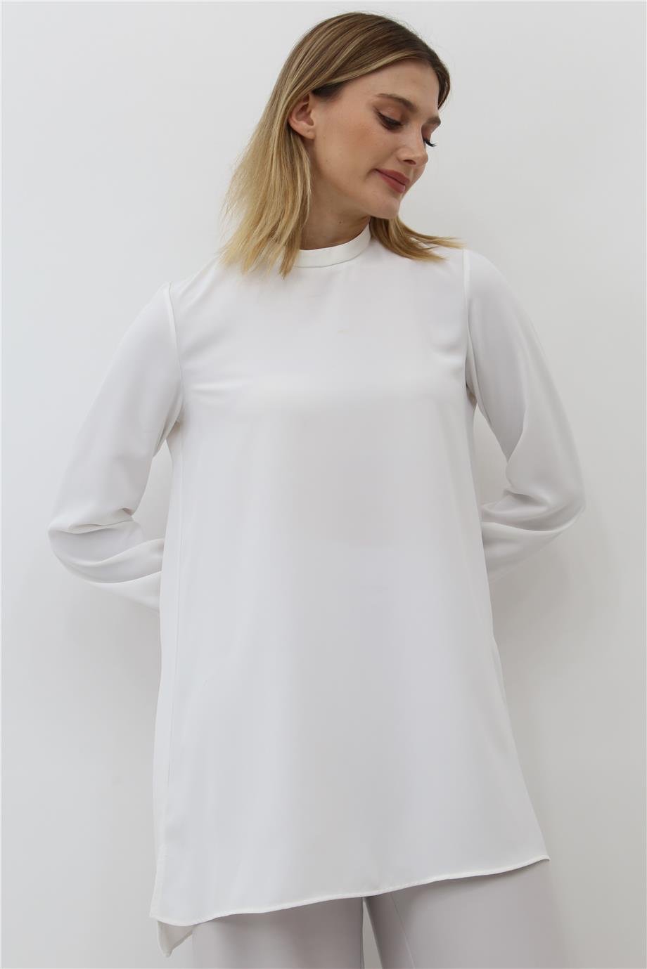 Armine Trend Hakim Yaka Tunik 25yt4100 - Ekru
