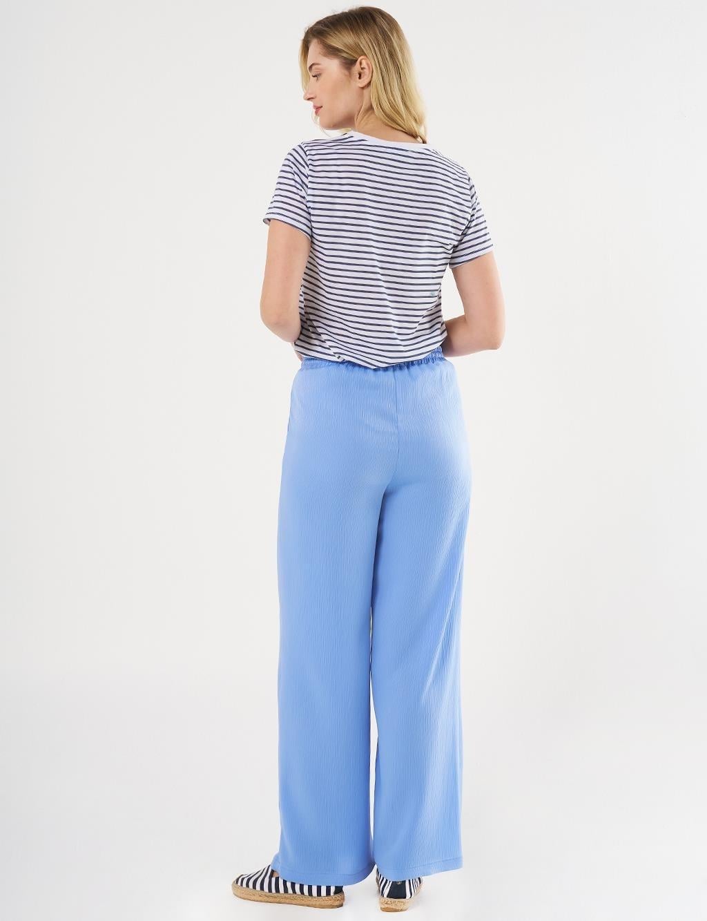 Bağcıklı Rahat Kesim Pantolon KA-B25-19044 - H.Mavi