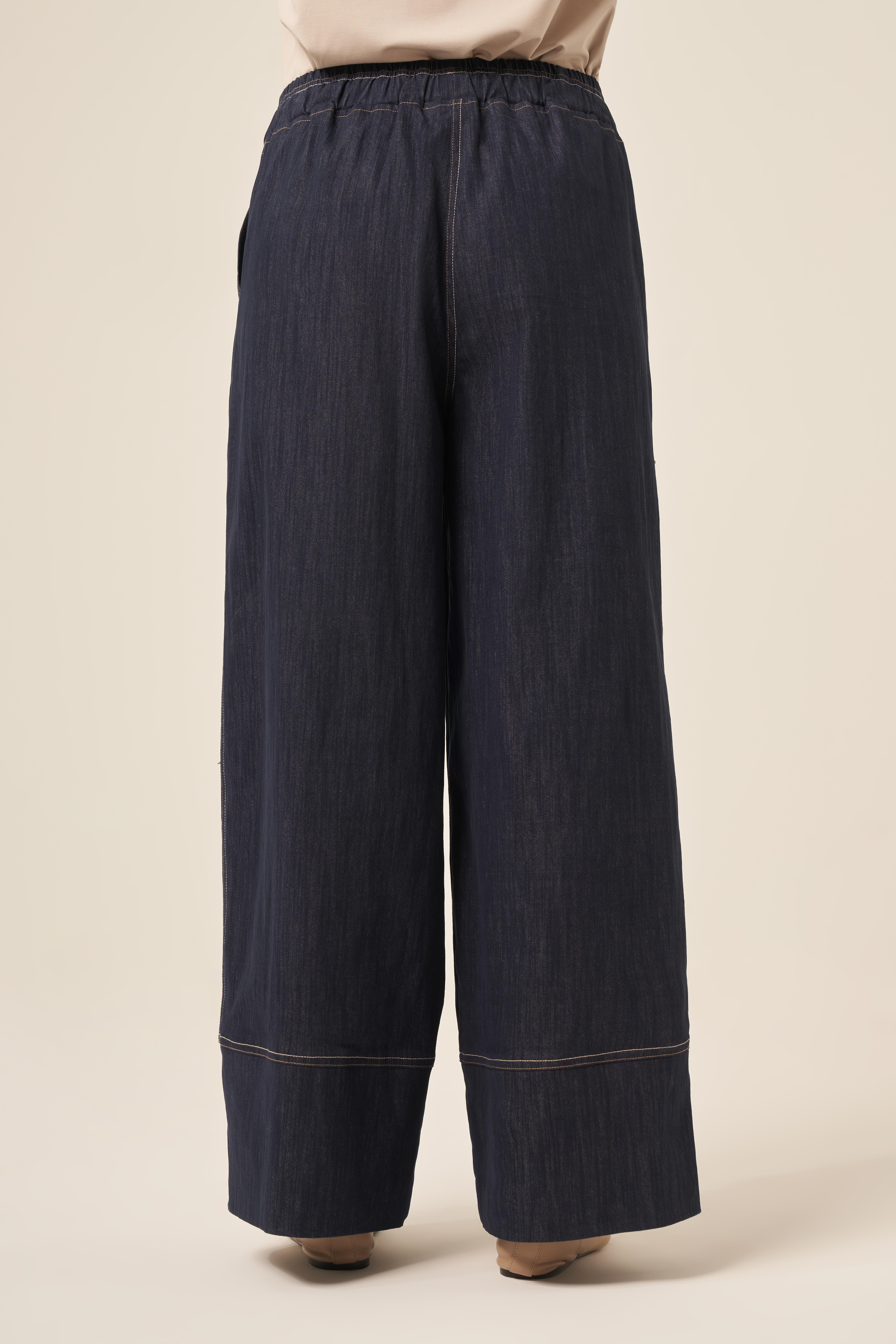 Ceremony Deniz Kabuğu Detaylı Denim Pantolon - Lacivert