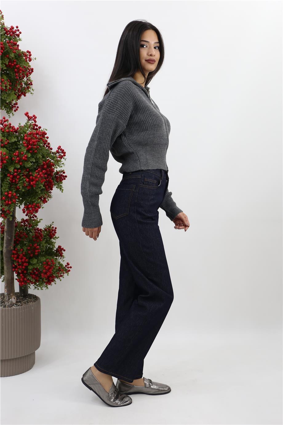 Denim Pantolon - Lacivert