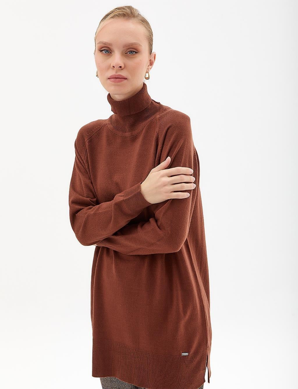 Kayra Balıkçı Yaka Triko Kazak KA-SZ-TRK03 - K.Kahve