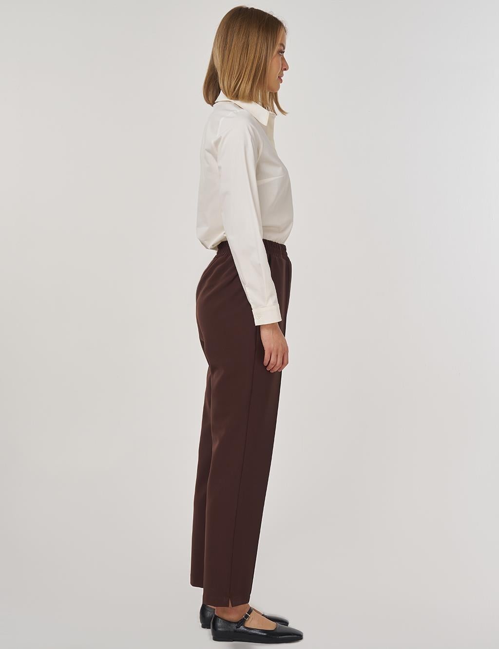 Kayra Cep Detaylı Klasik Pantolon KA-A25-19050 - K. Kahve