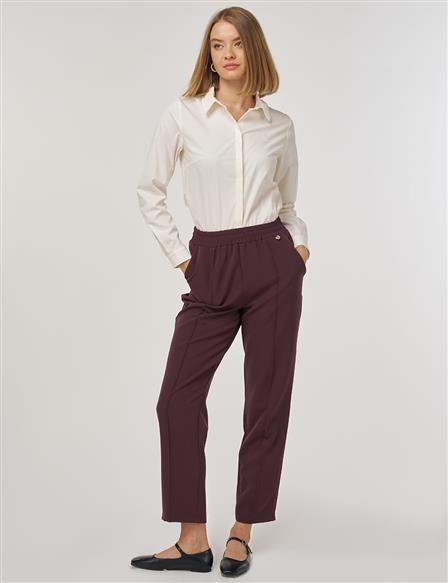 Kayra Cep Detaylı Klasik Pantolon KA-A25-19050 - K. Kahve