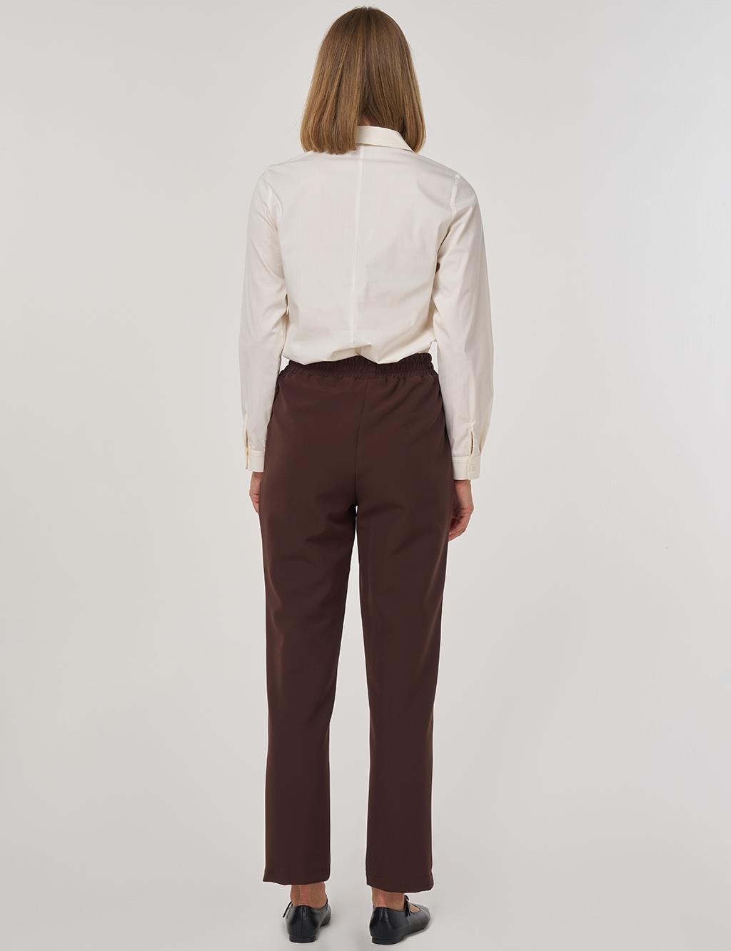 Kayra Cep Detaylı Klasik Pantolon KA-A25-19050 - K. Kahve