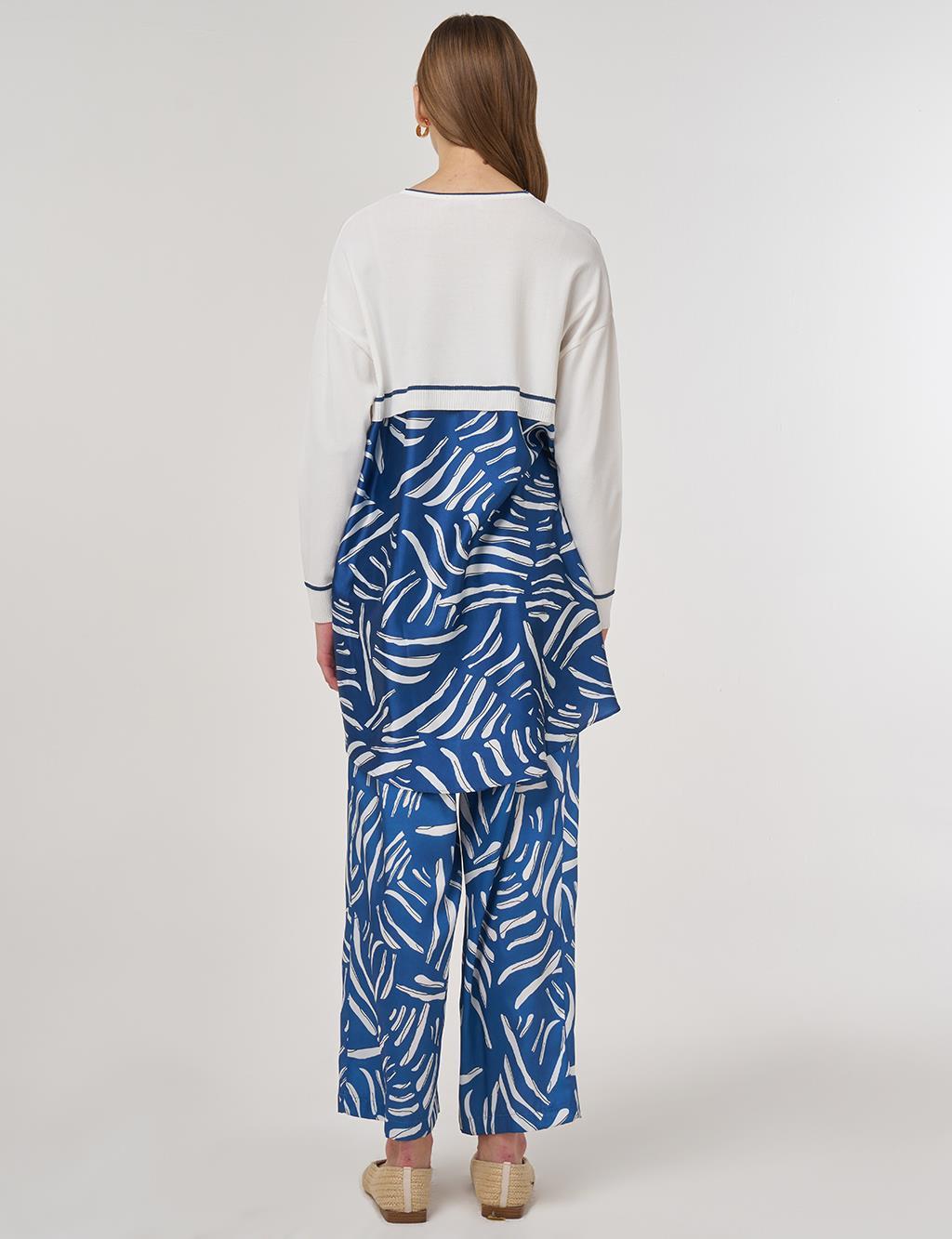 Kayra Garnili Rayon Pantolonlu Takım KA-B25-TRK13 - Lacivert