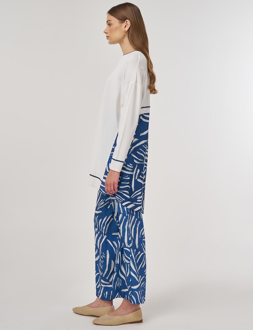 Kayra Garnili Rayon Pantolonlu Takım KA-B25-TRK13 - Lacivert
