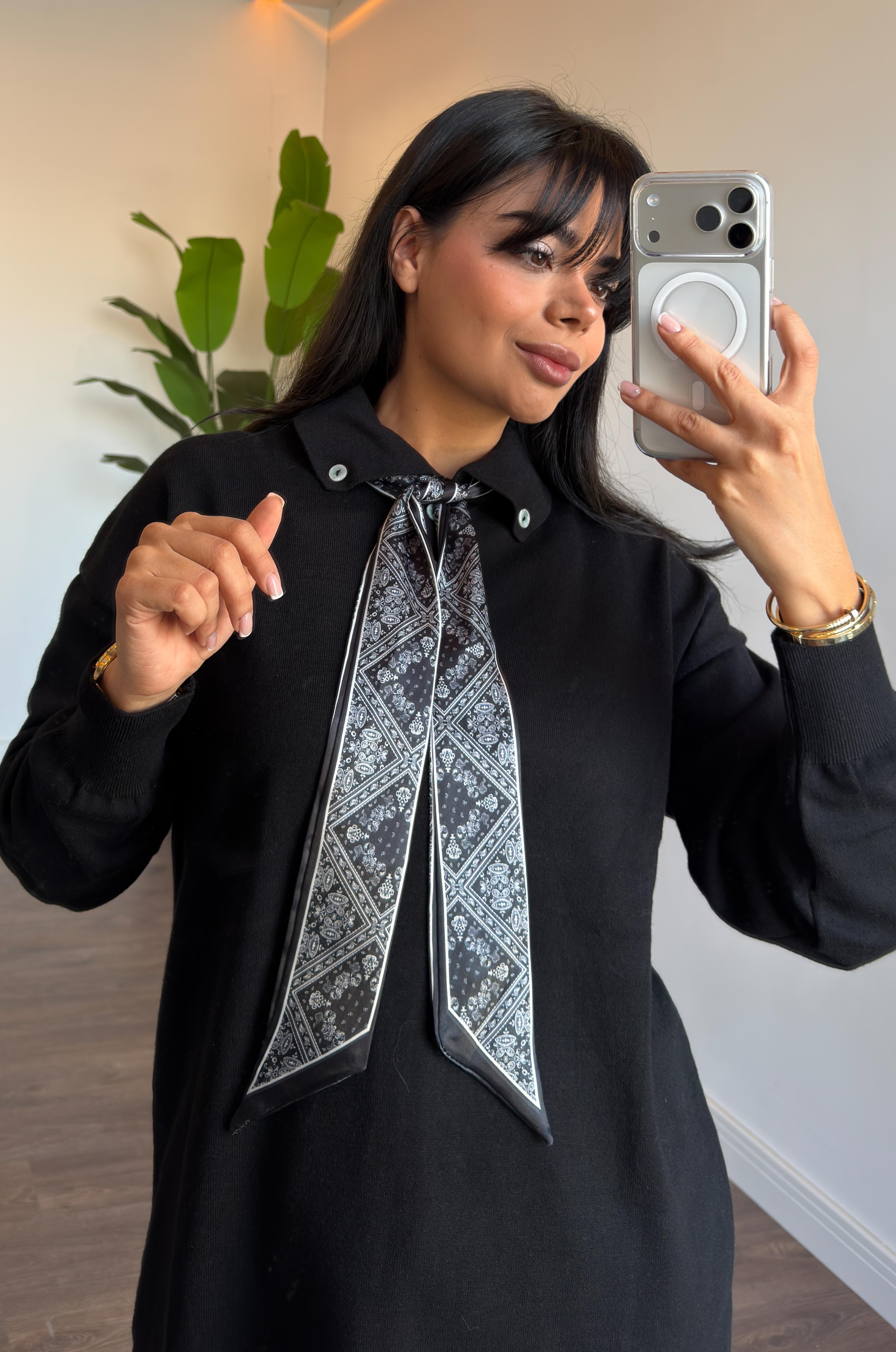 Korsman Flarlı Tunik - Siyah