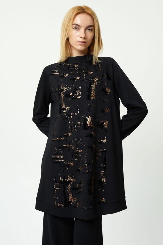 Orhan Basic Örme Tunik 01-1290 - Gold