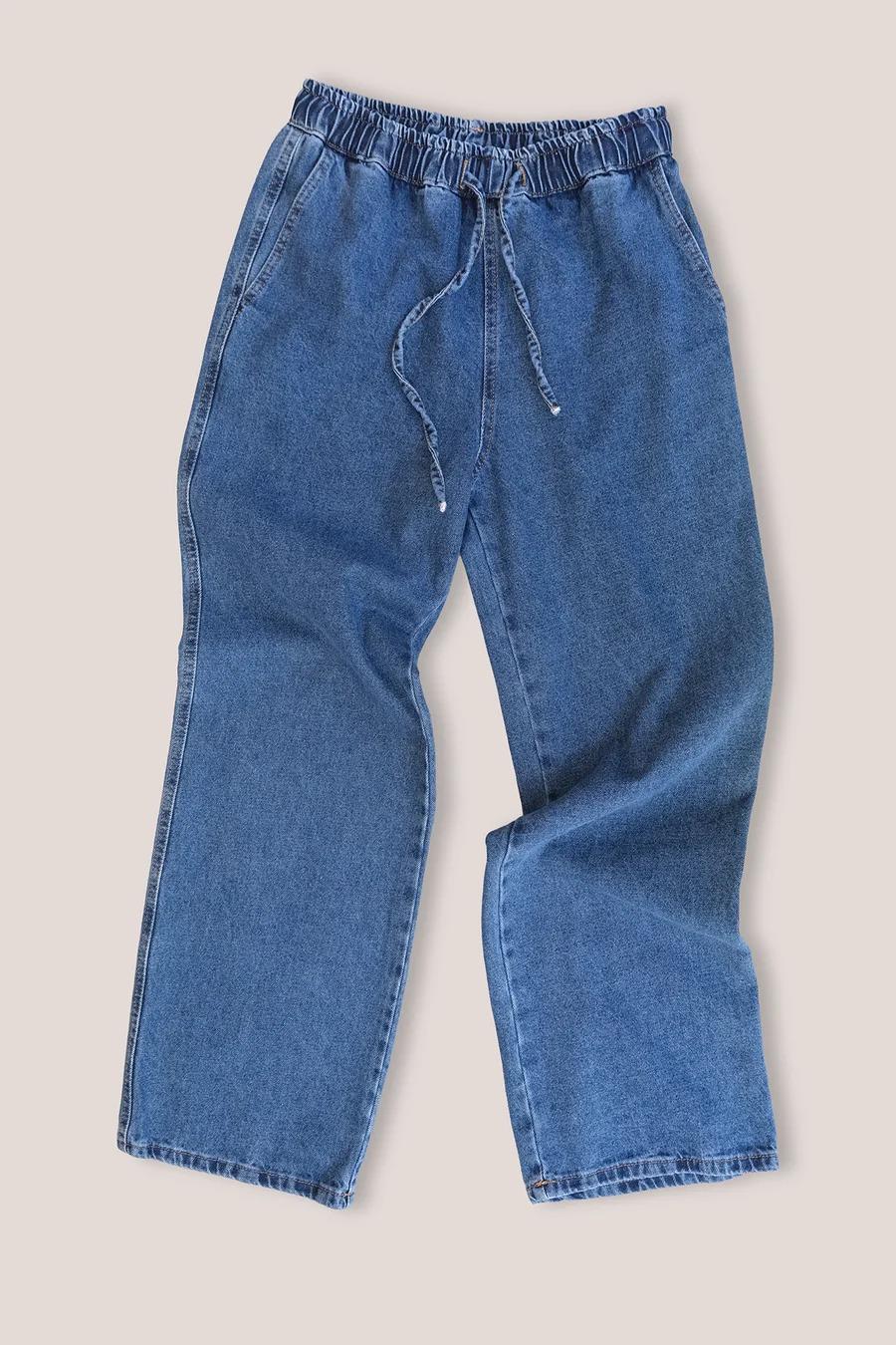 Touche Beli Lastikli Denim Pantolon - A.Denım