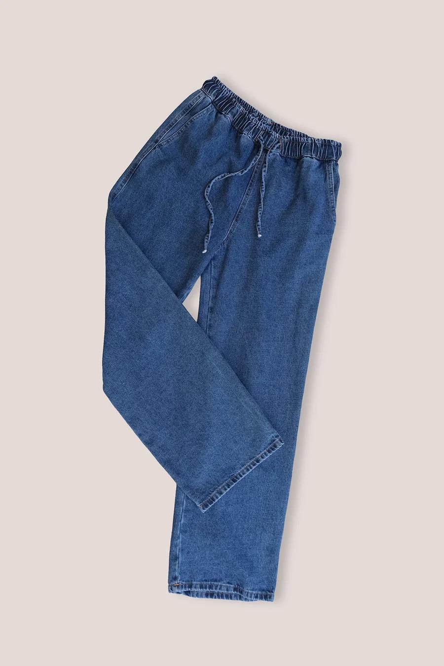 Touche Beli Lastikli Denim Pantolon - A.Denım