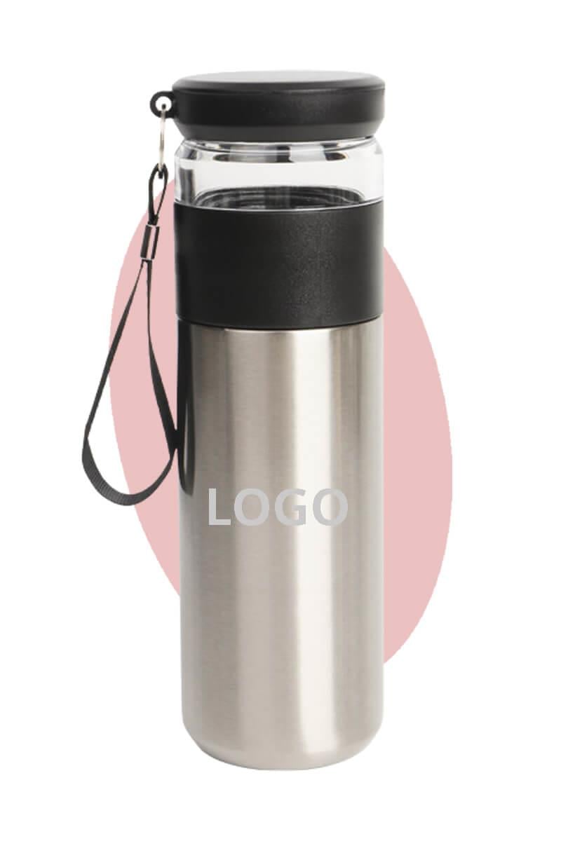 450ml Cam  Detaylı Süzgeçli Çelik Termos 0673-PETK