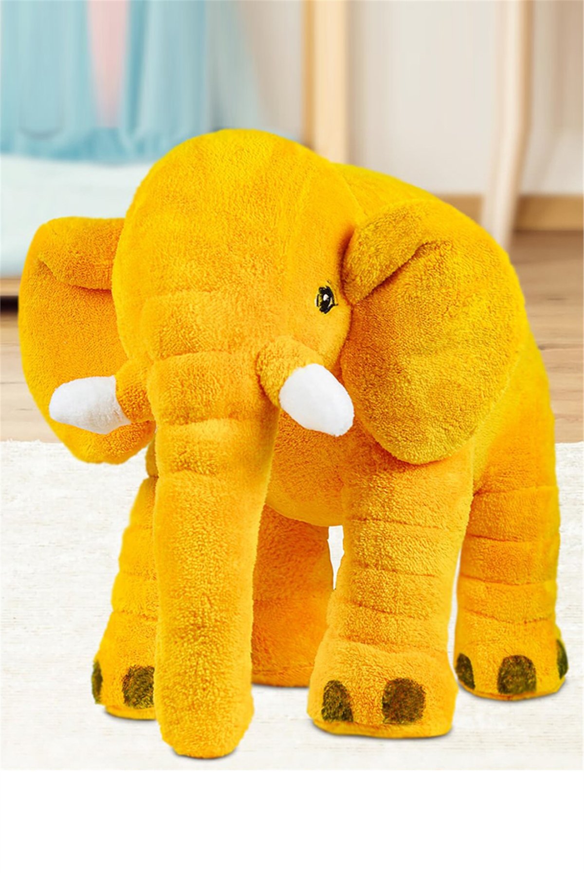 65 cm Uyku Arkadaşı Sarı Peluş Fil