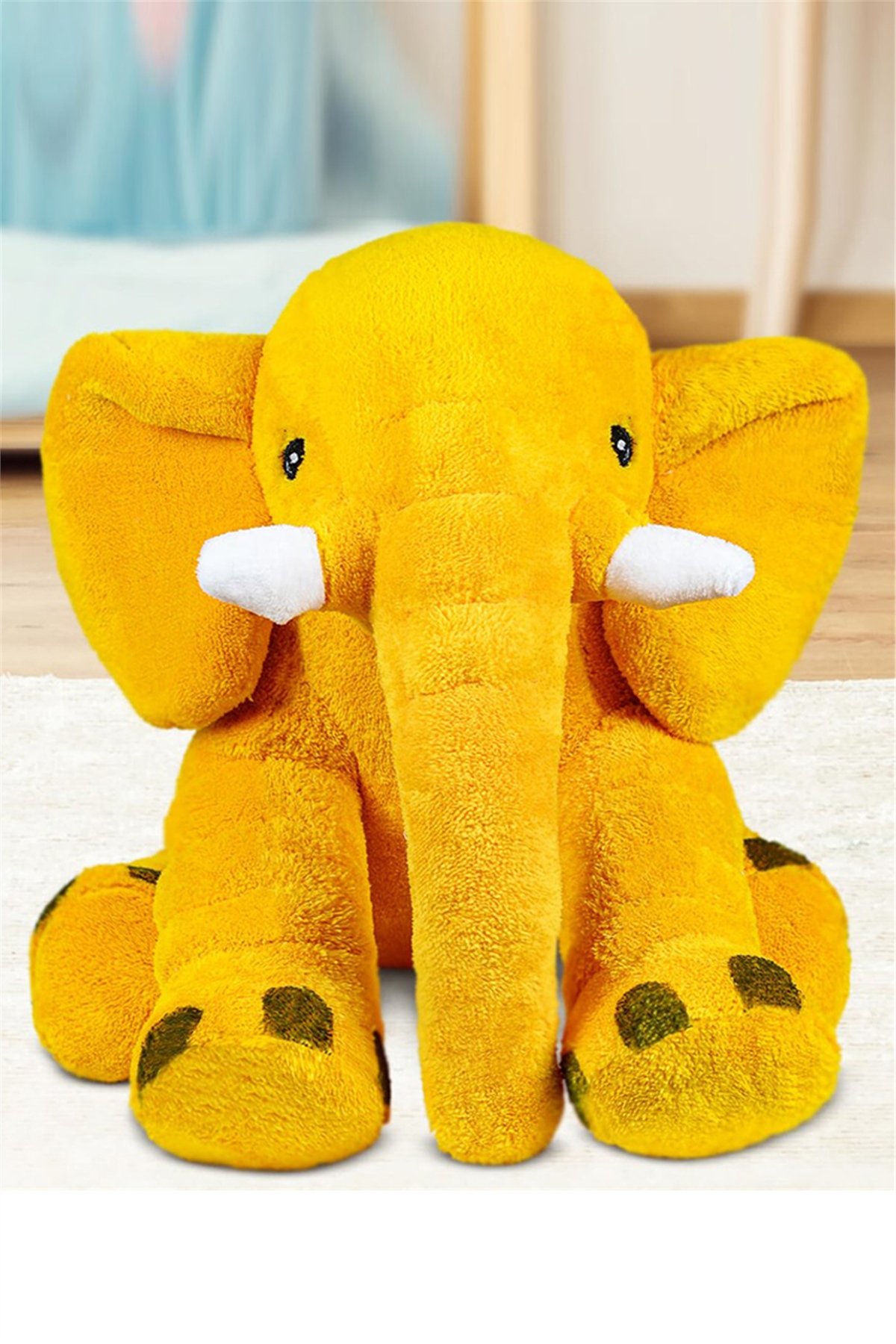 65 cm Uyku Arkadaşı Sarı Peluş Fil