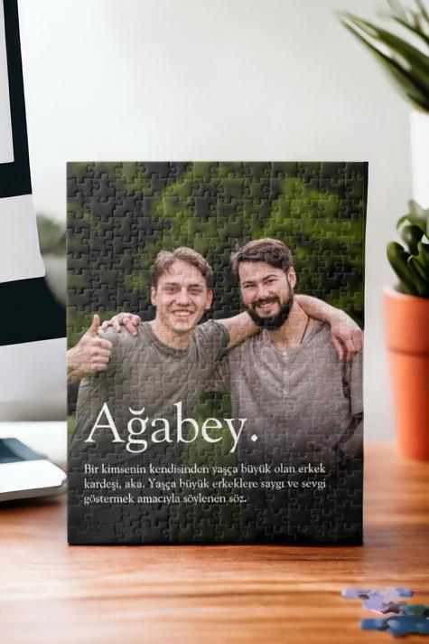 Abiye Hediye Fotoğraf Baskılı Dikdörtgen Puzzle