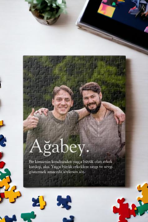 Abiye Hediye Fotoğraf Baskılı Dikdörtgen Puzzle