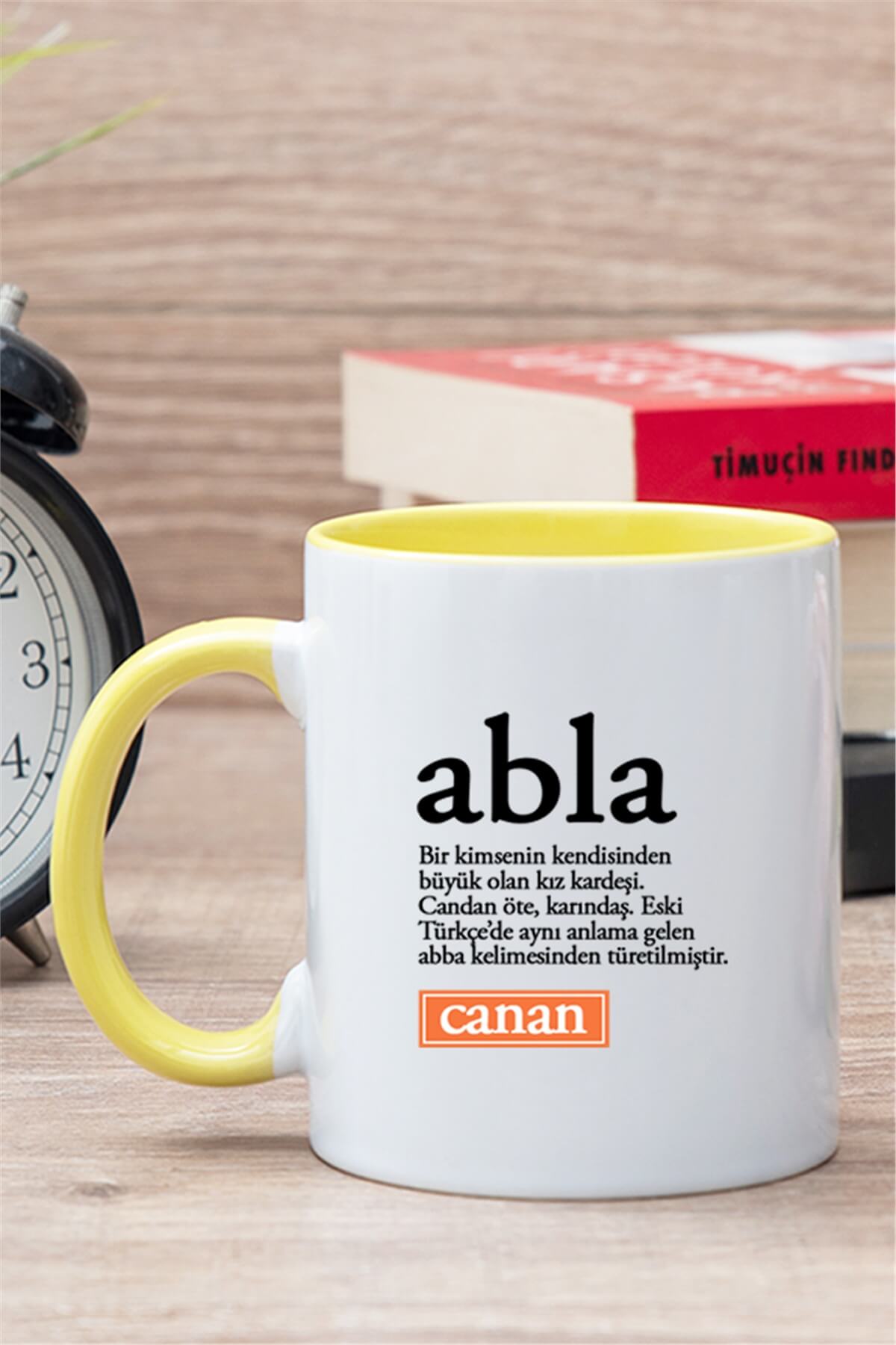 Abla Kelime Anlamı İçi Renkli Kupa Bardak