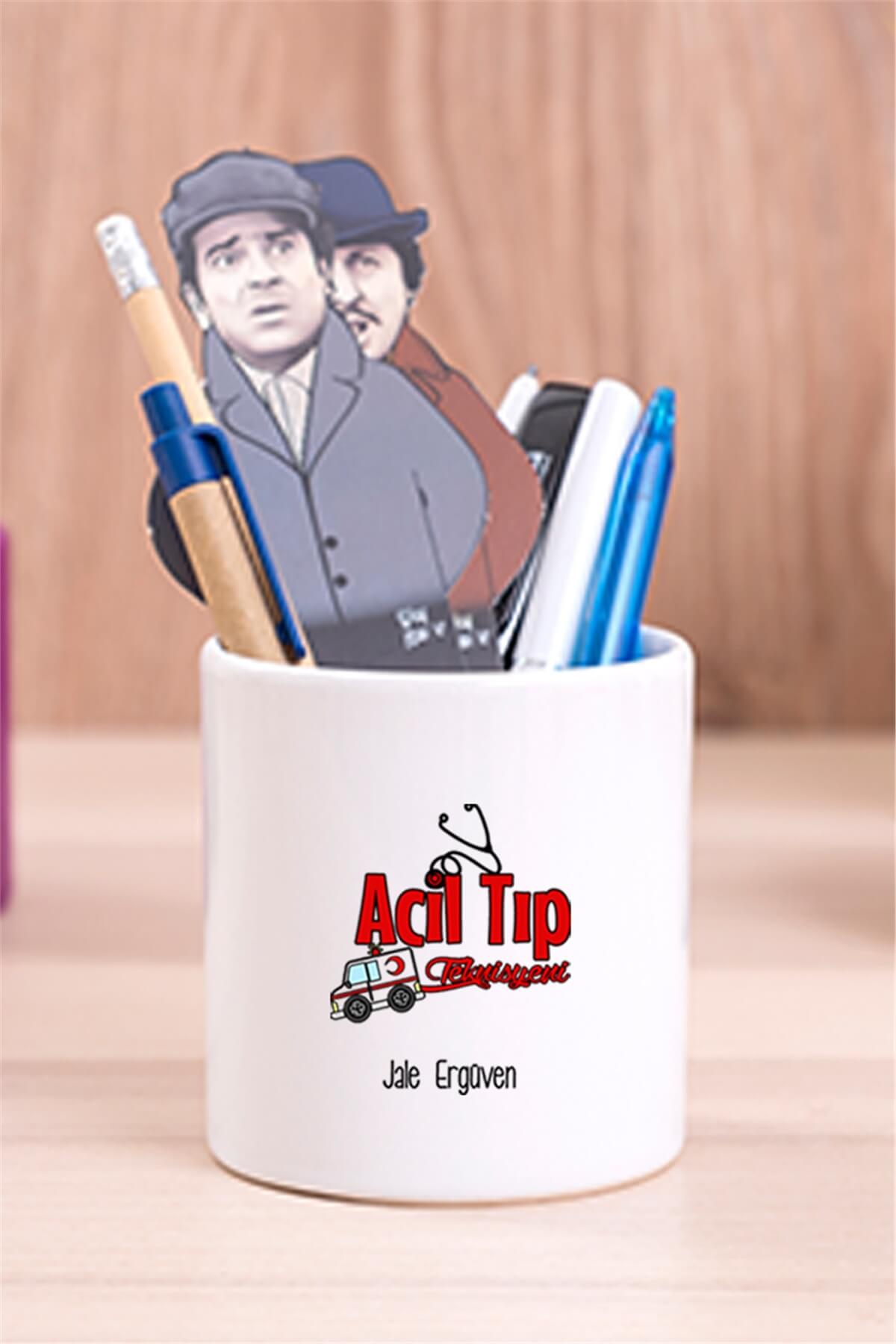 Acil Tıp Teknisyeni Seramik Kalemlik