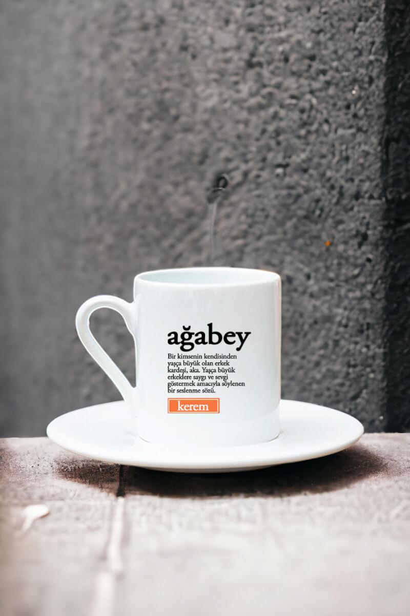 Ağabey Kelime Anlamı Beyaz Türk Kahvesi Fincanı